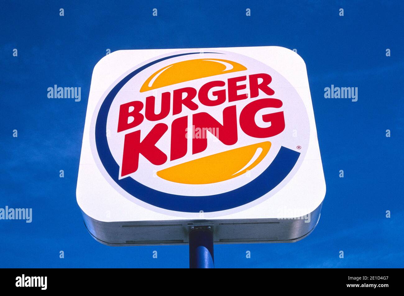 Burger King Sign, Victorville, Kalifornien, USA, John Margolies Roadside America Photograph Archive, Stockfoto