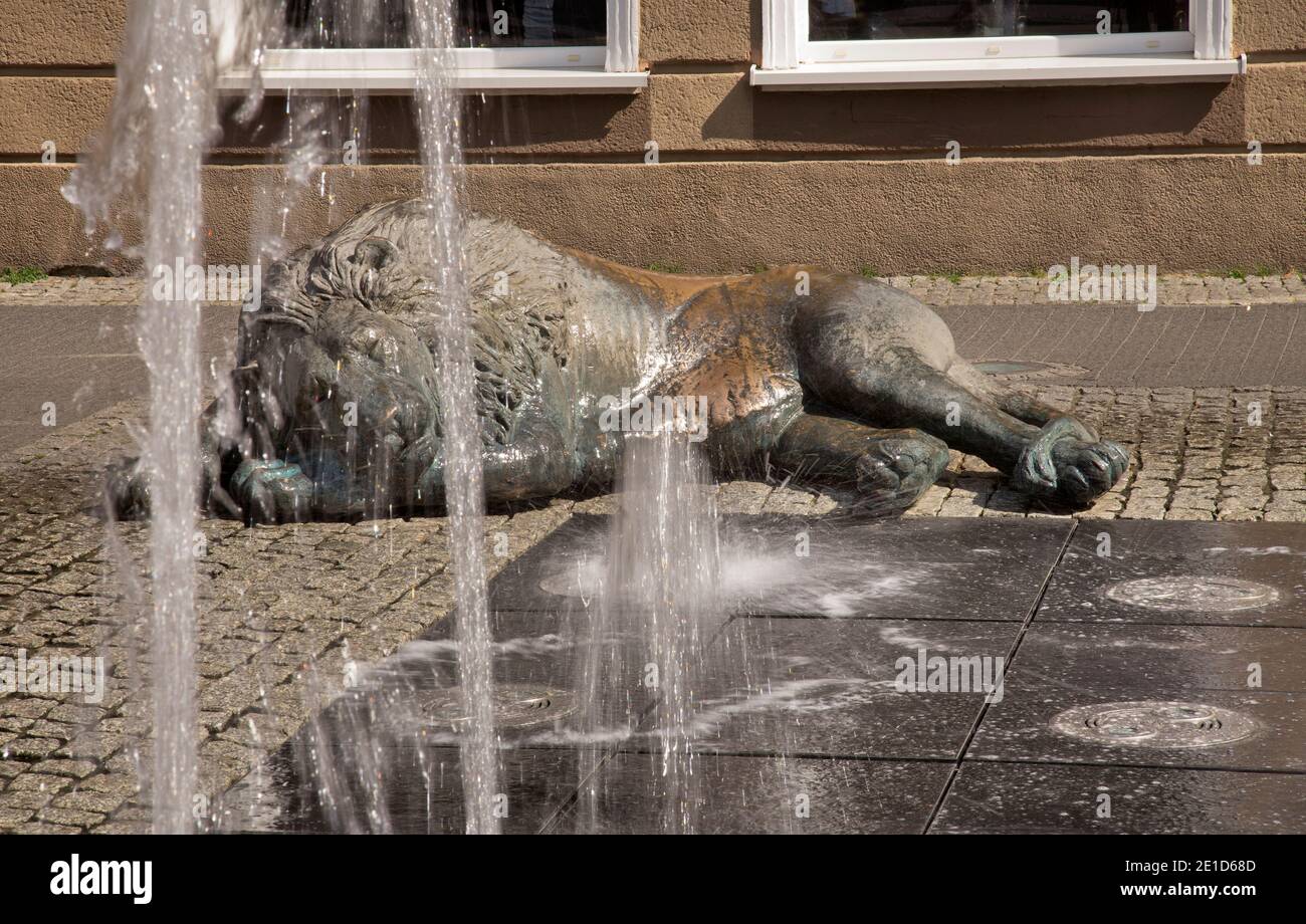 Brunnen der vier Quartale in Danzig. Polen Stockfoto