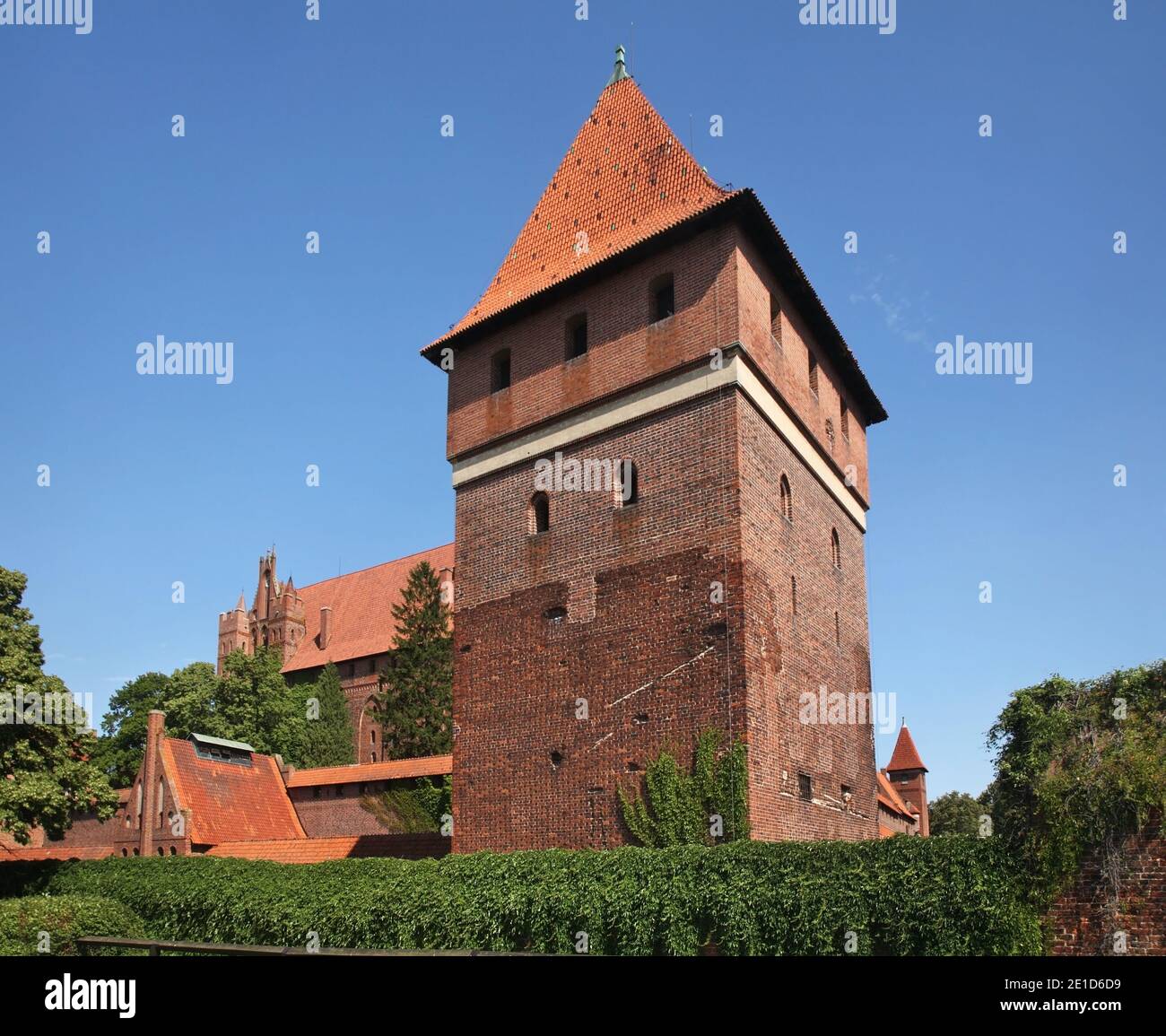 Schloss des Deutschen Ordens in Marienburg. Woiwodschaft Pommern. Polen Stockfoto