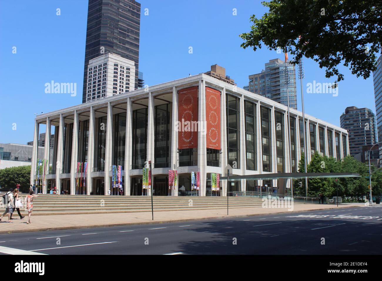 David Geffen Hall, ehemals Avery Fisher Hall und Philharmonic Hall, Lincoln Center, New York Stockfoto
