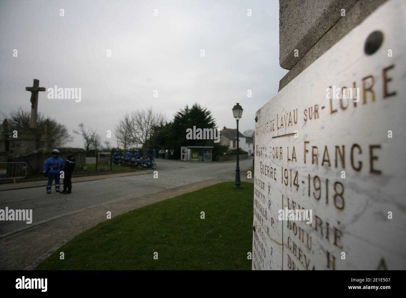 Le Corps de Laetitia Perrais, disparue depuis deux semaines, a été retrouvé mardi dépecé dans un Plan d'Eau situé sur la commune de Lavau-sur-Loire, Loire-Atlantique, Frankreich, le 1er Fevrier 2011. Son autopsie a montré qu'elle était morte étranglée. Foto von ABACAPRESS.COM Stockfoto