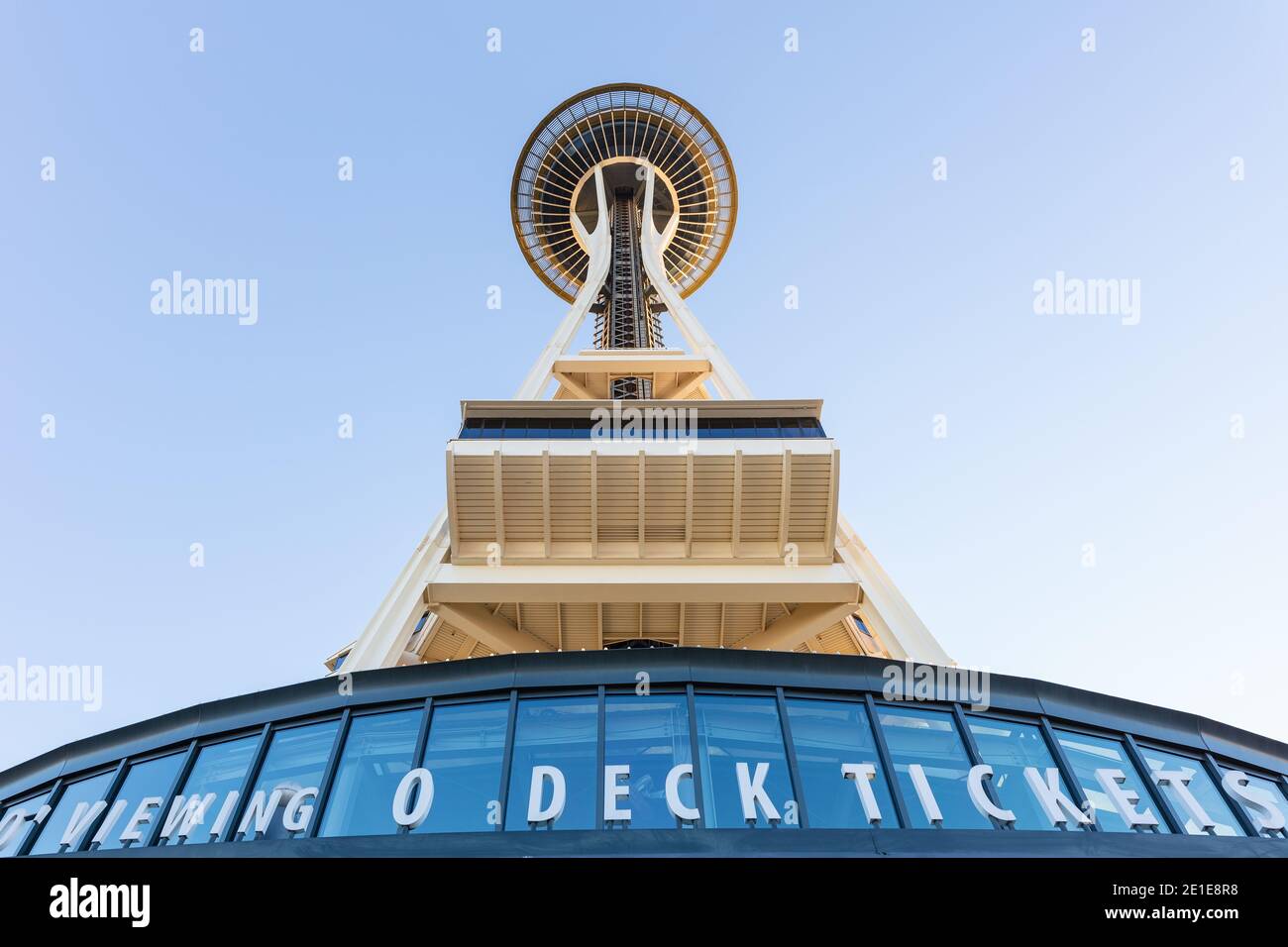 Die Space Needle im Seattle Center in Seattle, Washington Stockfoto