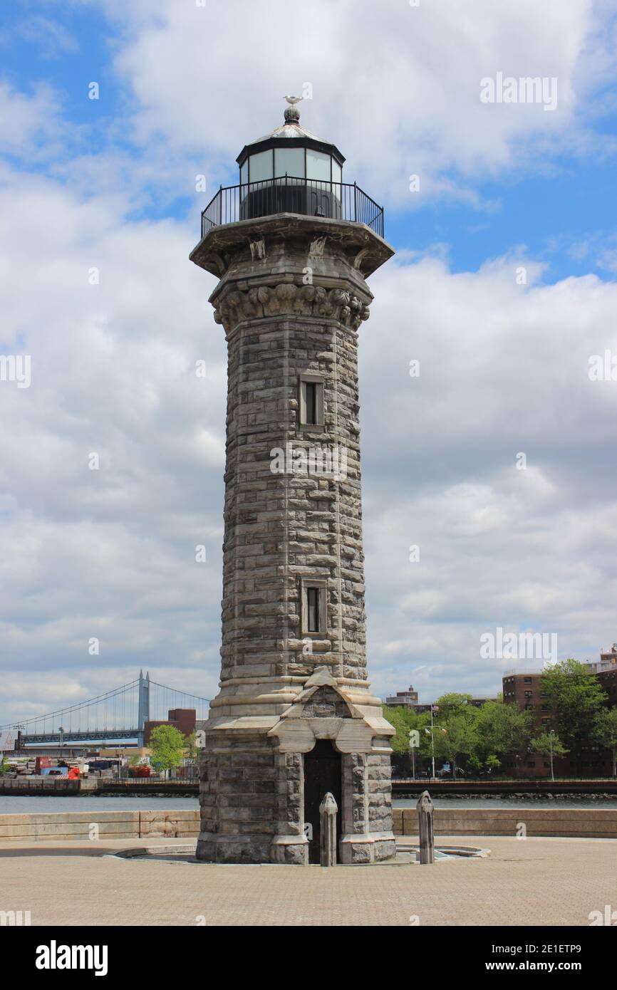 Leuchtturm, Roosevelt Island, New York Stockfoto