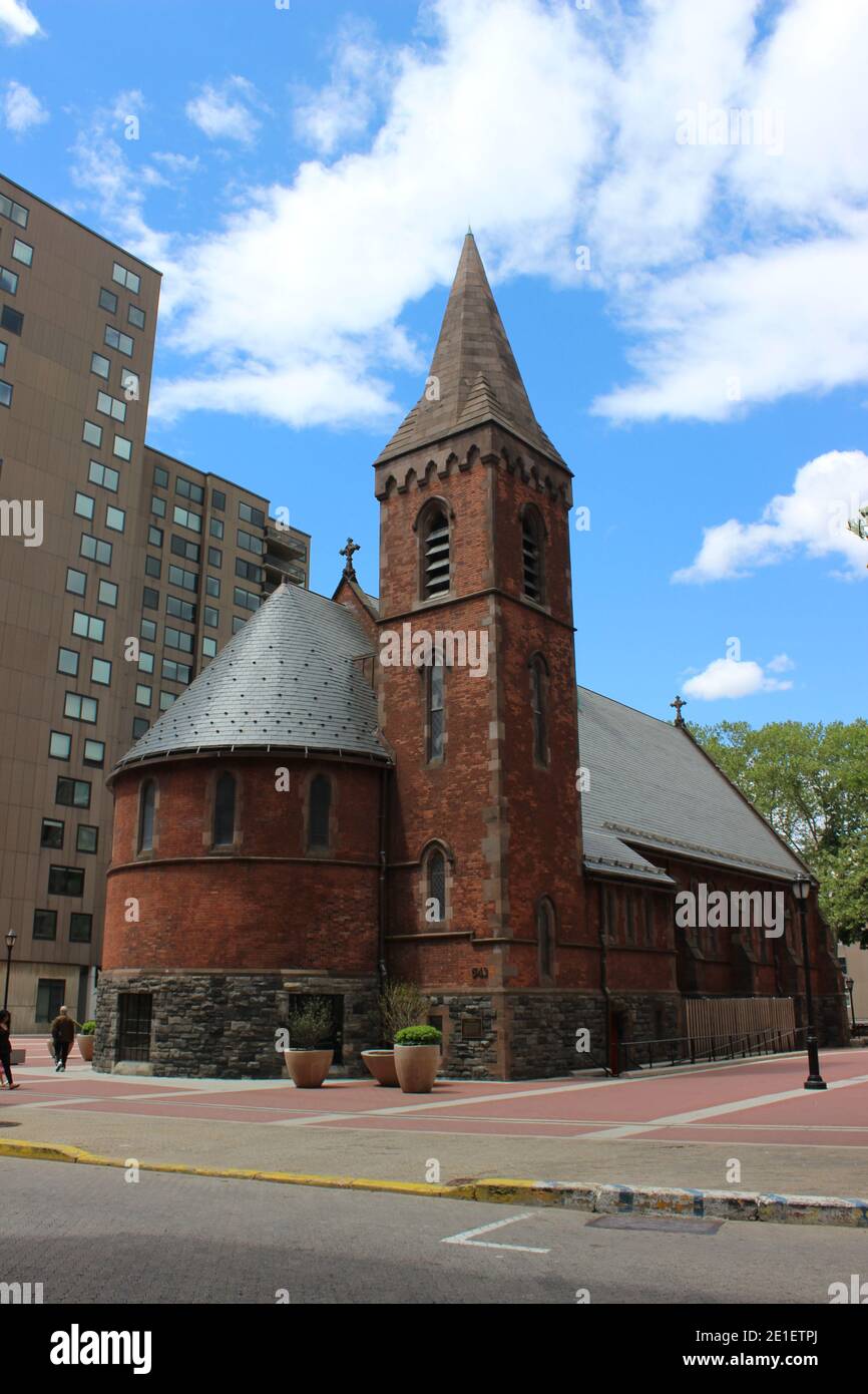 Kirche des Guten Hirten, Roosevelt Island, New York Stockfoto