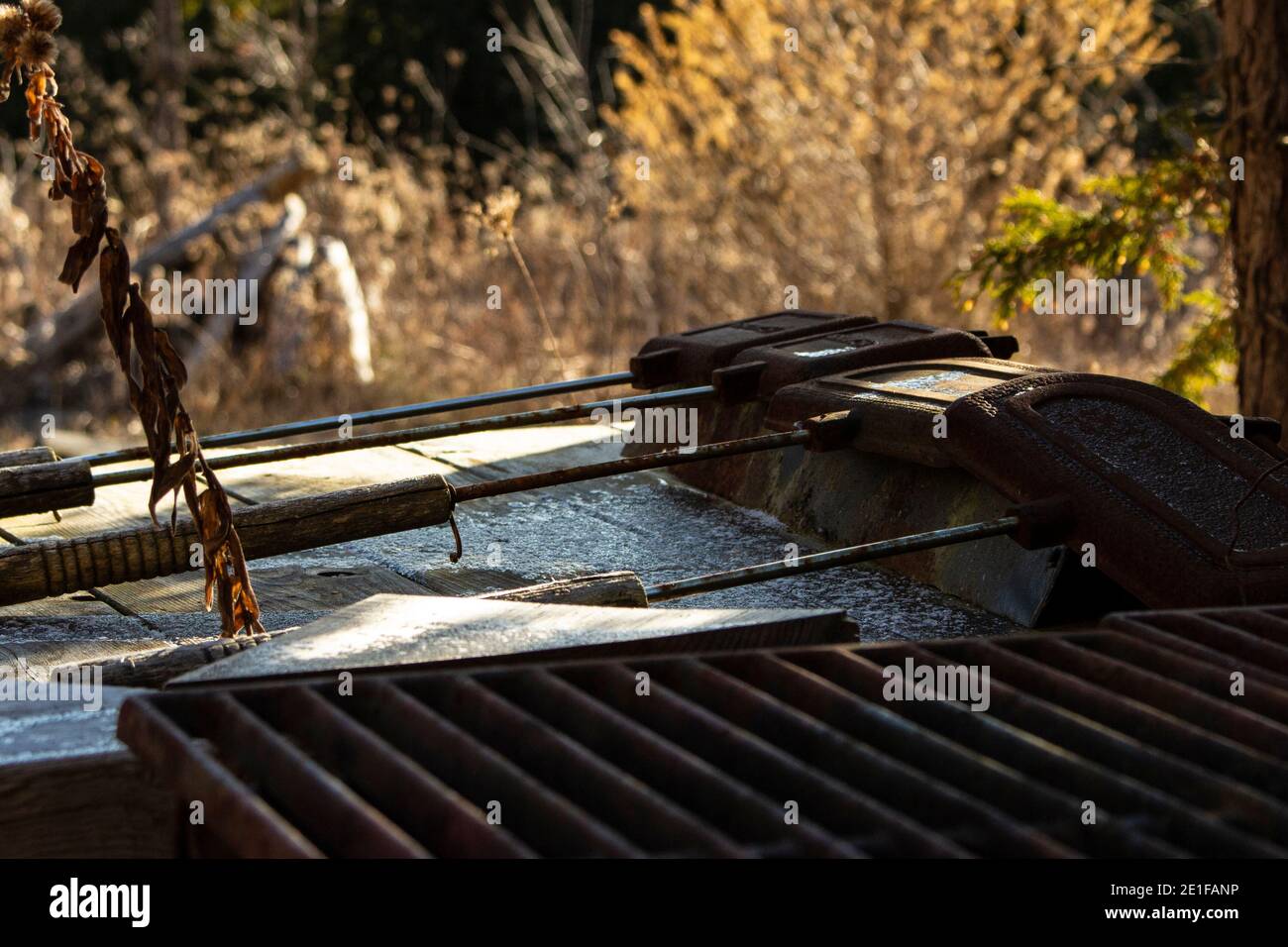 Kanadische Holzhütte in lokaler Handarbeit Stockfoto