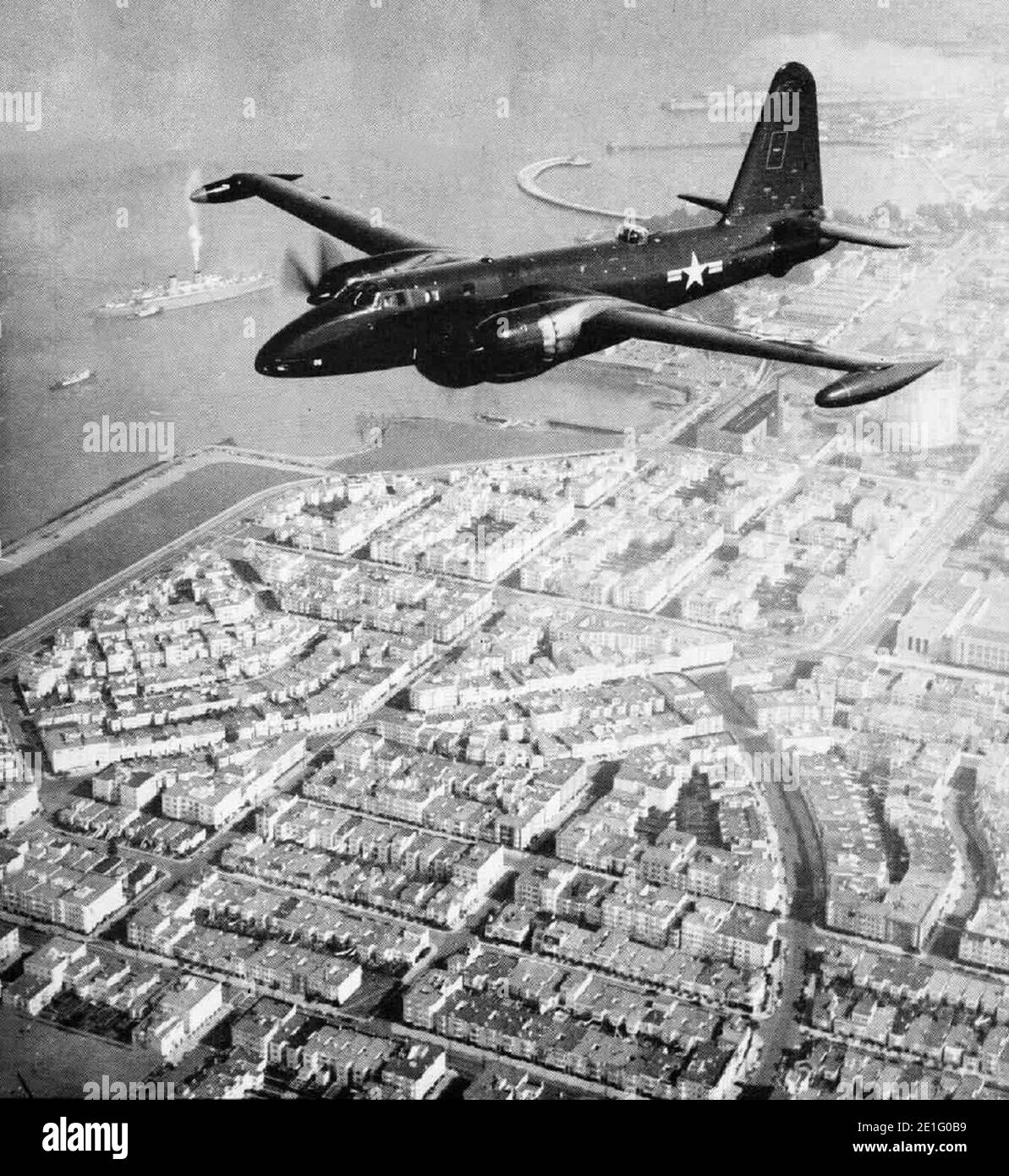 Lockheed P2V-4 Neptun im Flug 1950. Stockfoto