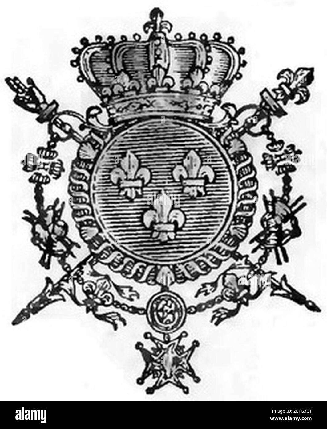 Logo-Imprimerie-royale-1824. Stockfoto