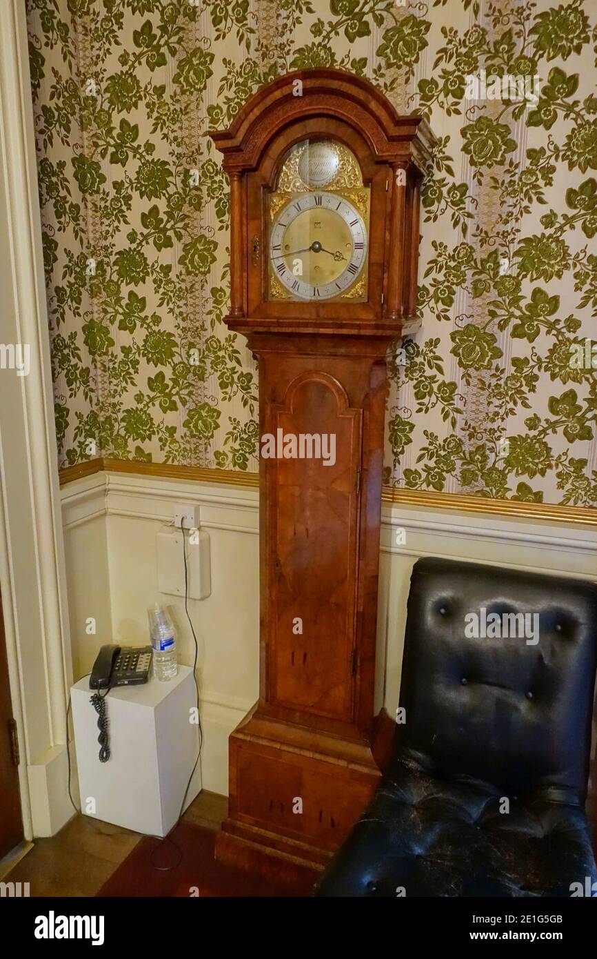 Longcase Uhr, Thomas Tompion, Londini - Chatsworth House - Derbyshire, England Stockfoto
