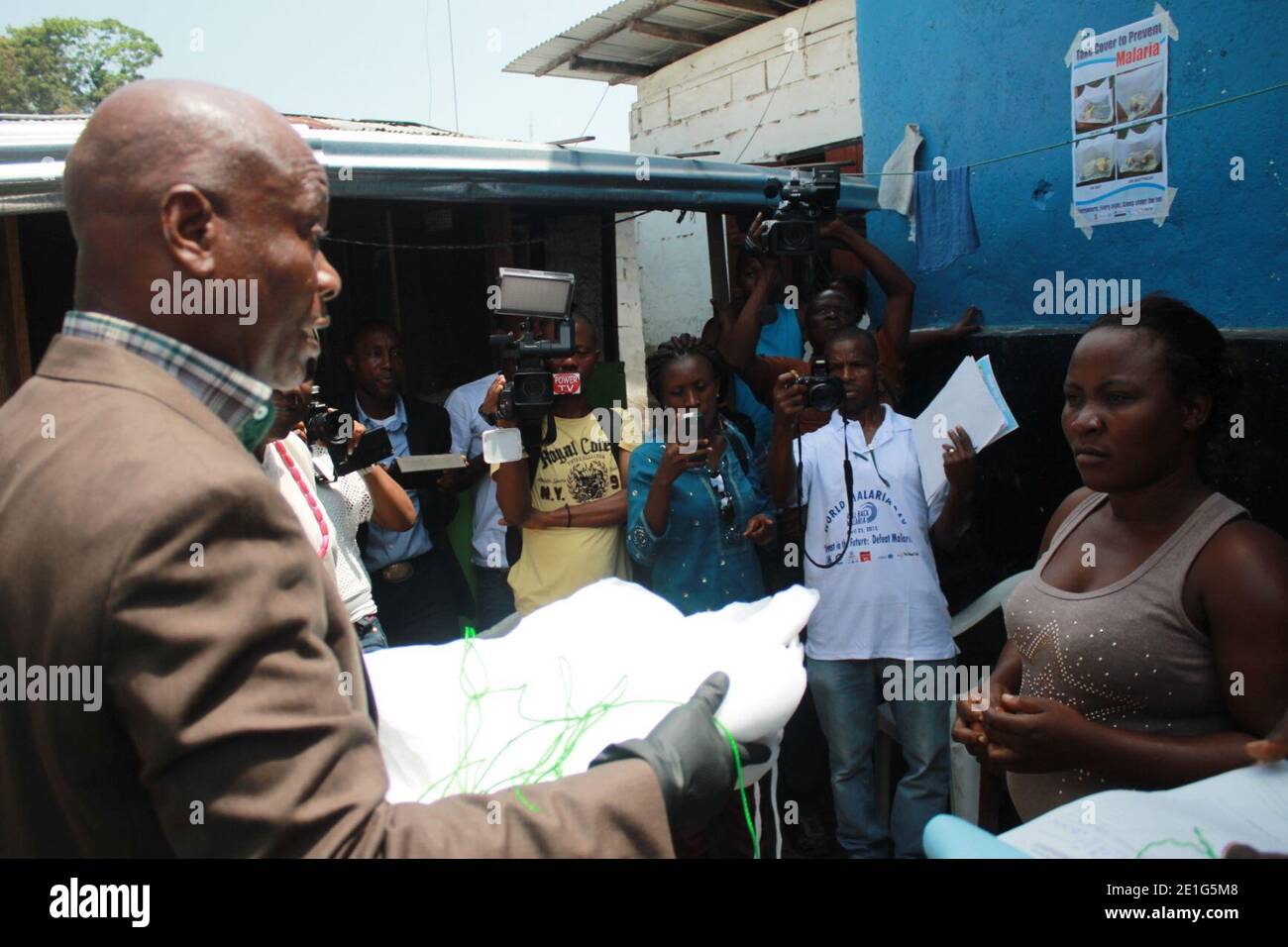 Langlebige Insektizidnetze (17206339060). Stockfoto