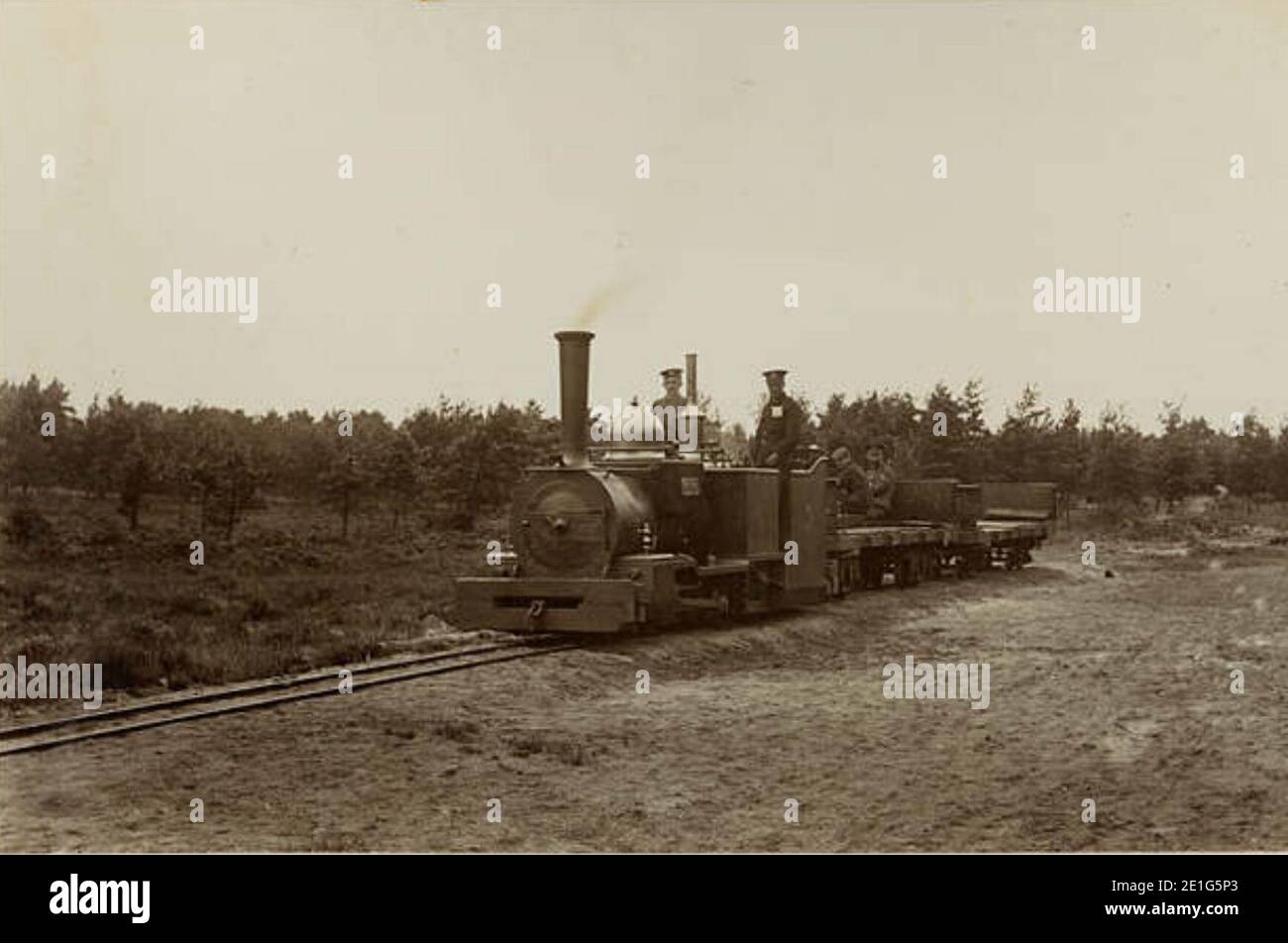 Longmoor 18 Zoll Spur Militärbahn. Stockfoto