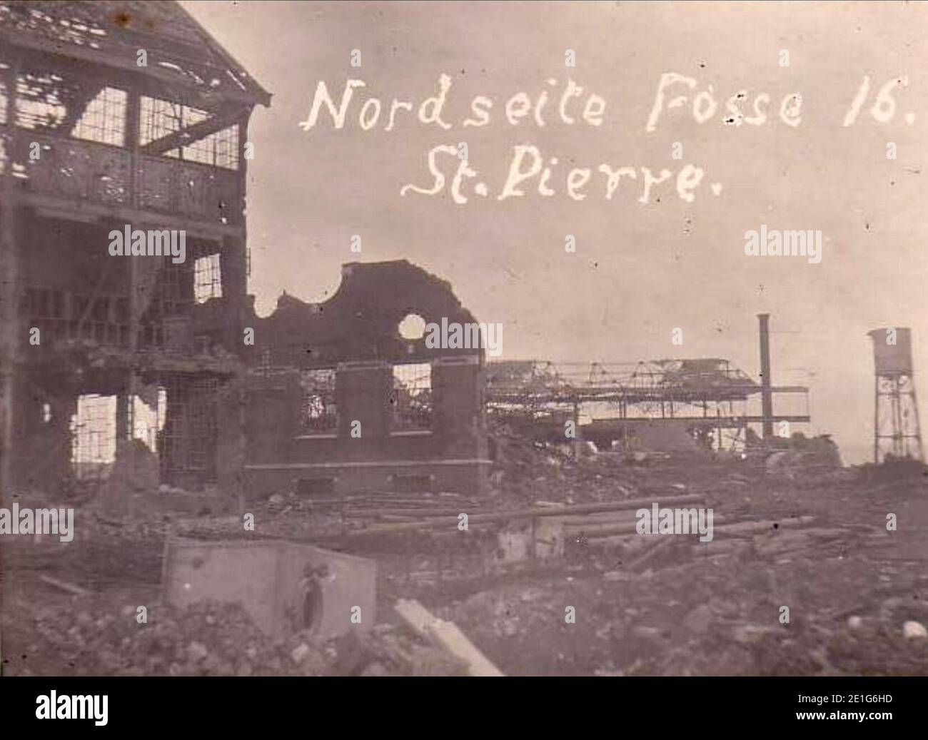 Loos-en-Gohelle - Fosse Nr. 16 des Mines de Lens (J). Stockfoto