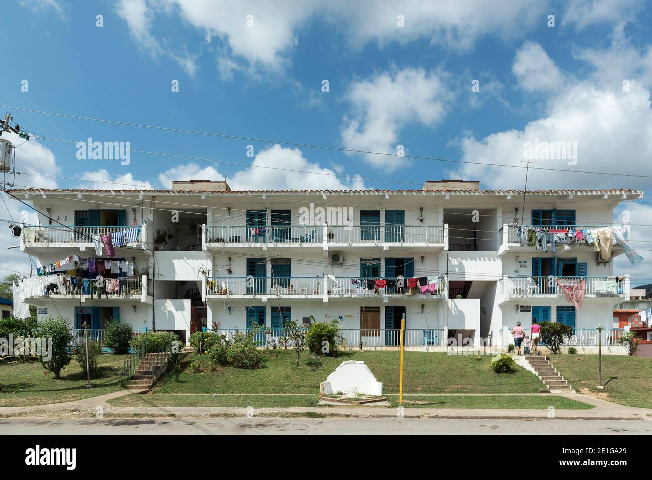 Wohngebäude in Viñales, Kuba. Stockfoto