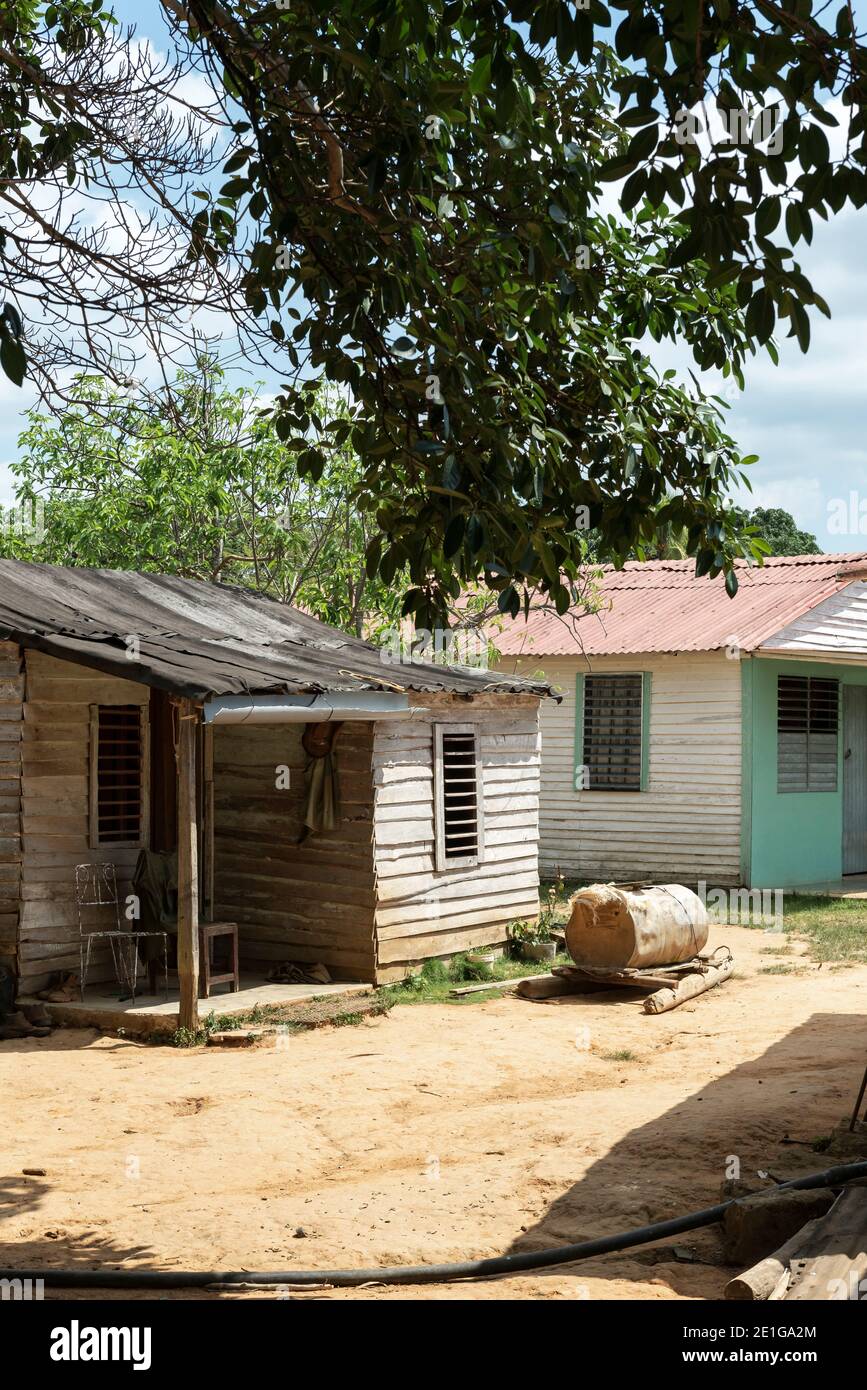 Dorf im Tal von Viñales, Kuba. Stockfoto