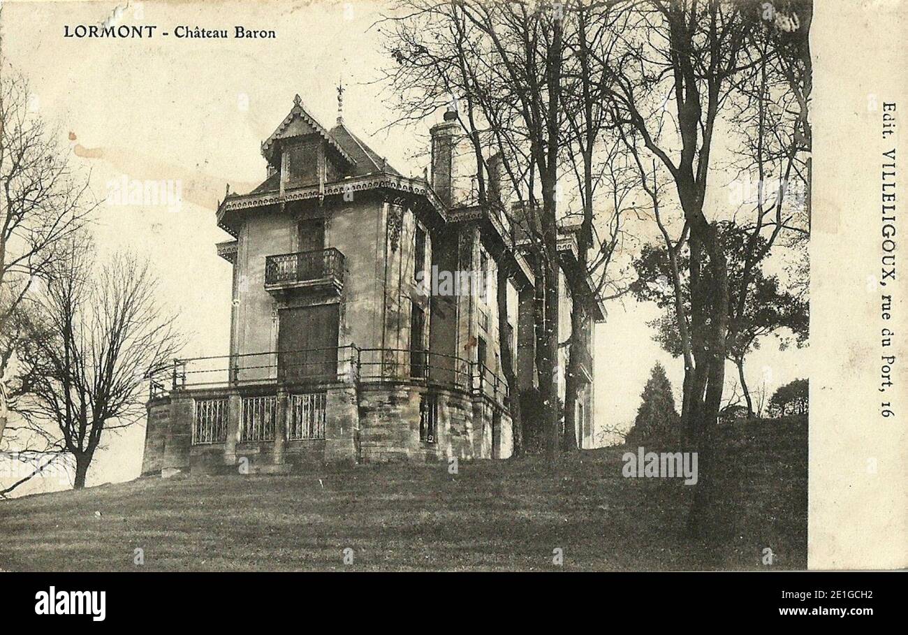Lormont - château Baron 2 1. Stockfoto