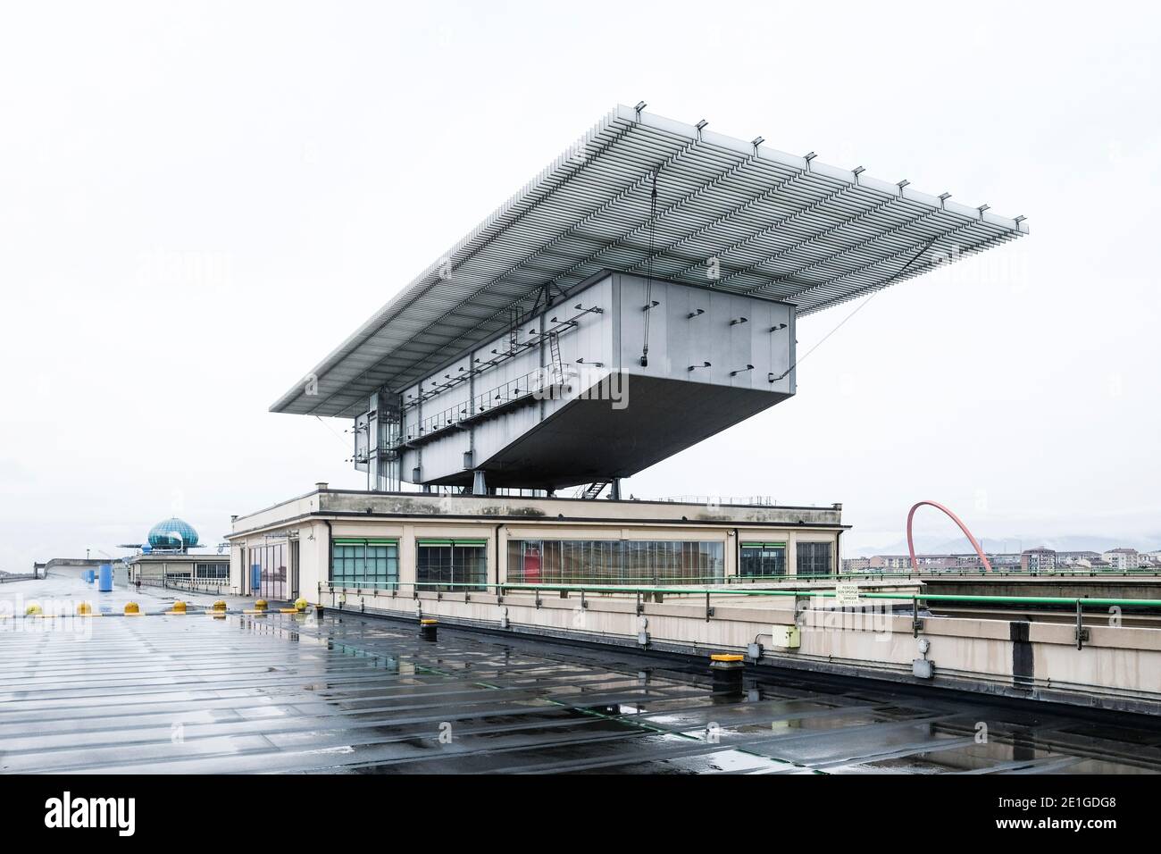 Die Pinacoteca Giovanni e Marella Agnelli ist ein privates Kunstmuseum in Turin, Italien, das sich auf der Oberseite des ehemaligen Automobilherstellers Lingotto befindet. Stockfoto