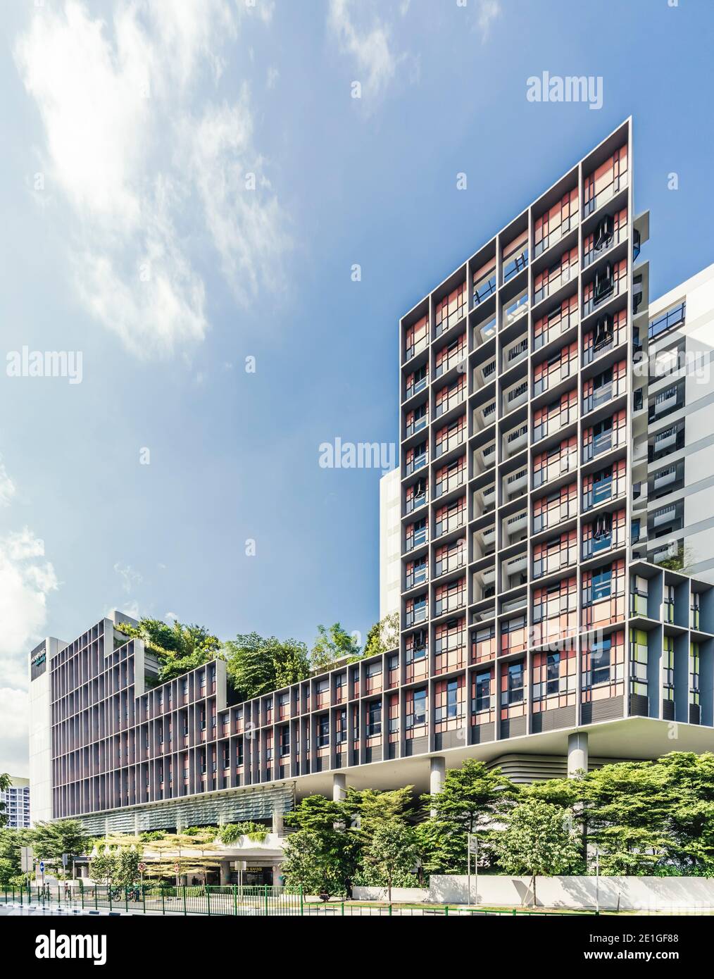 Kampung Admiralty in Singapur, eine grüne Gemeinschaft integrierte Entwicklung. World Building of the Year beim World Architecture Festival 2018 Stockfoto