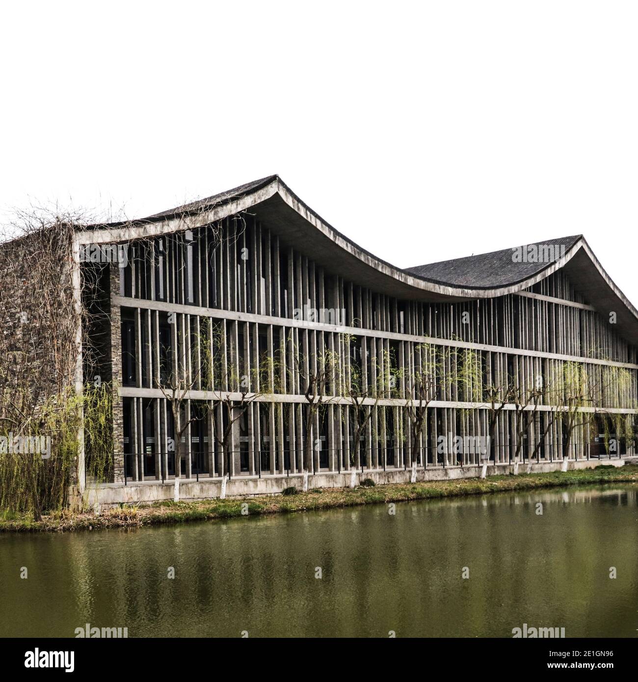 Außenansicht der New Academy of Art Hangzhou, China. Stockfoto