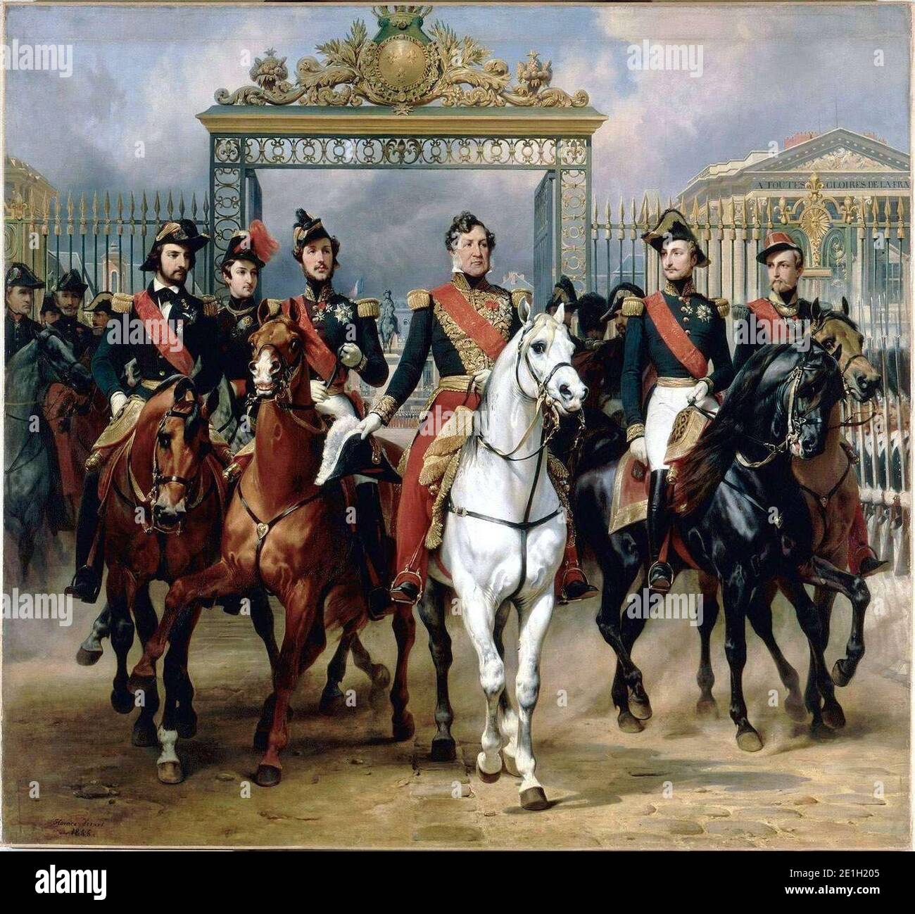 Louis-Philippe et ses fils 2. Stockfoto