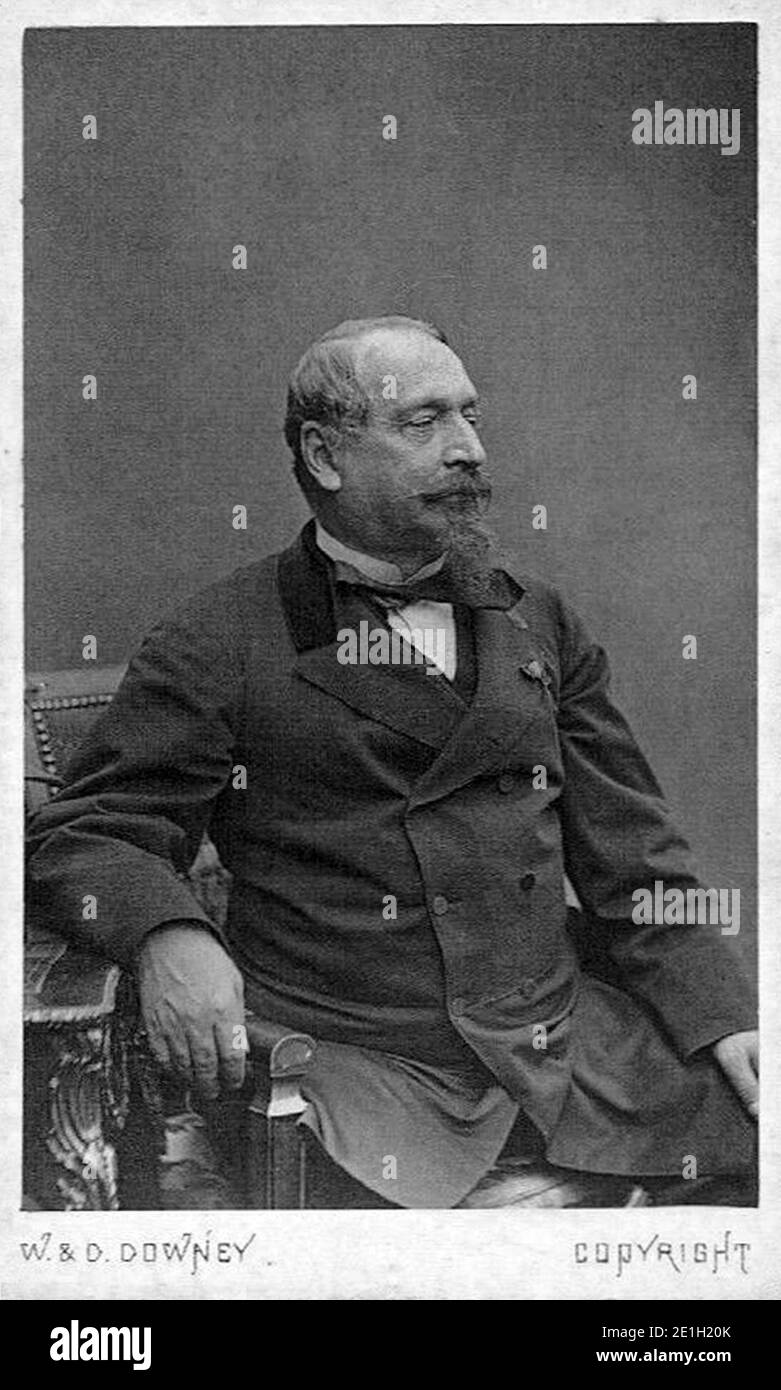 Louis-Napoléon Bonaparte Kaiser der französischen Carte de Visite 1871-72. Stockfoto