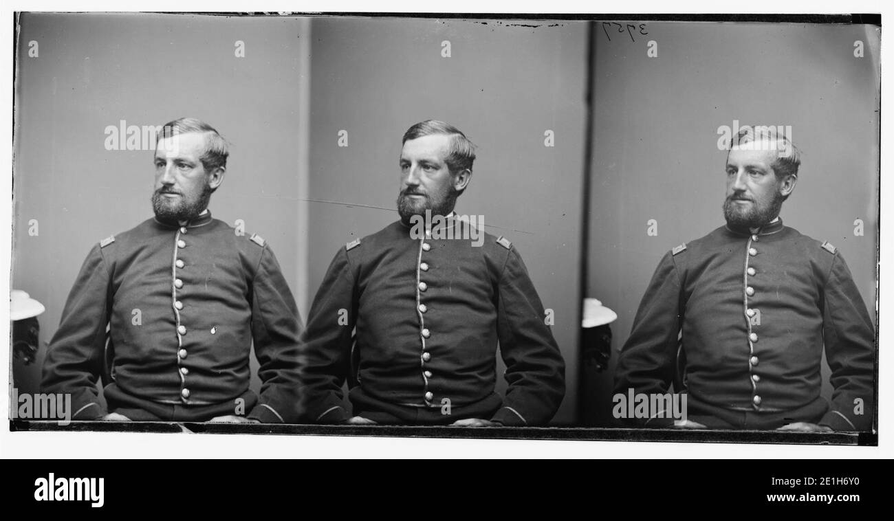 Oberstleutnant J.C. Audenreid, Aide-de-camp Stockfoto