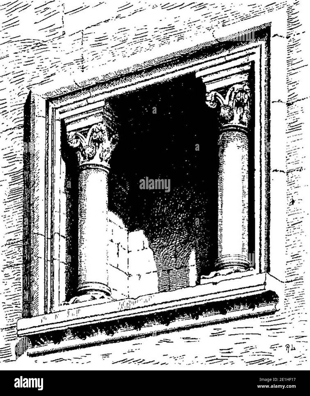 Lucien Bégule - L'abbaye de Fontenay et l'architecture cisterzienser Seite 020-2 1. Stockfoto