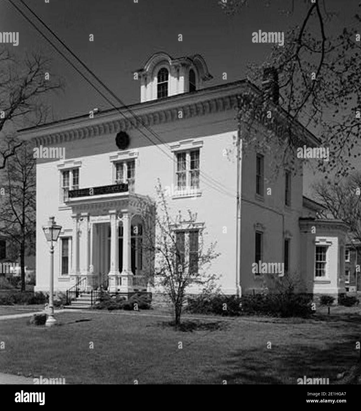 Lucius Gleason House, Sycamore & Second Streets, Liverpool (Onondaga County, New York). Stockfoto