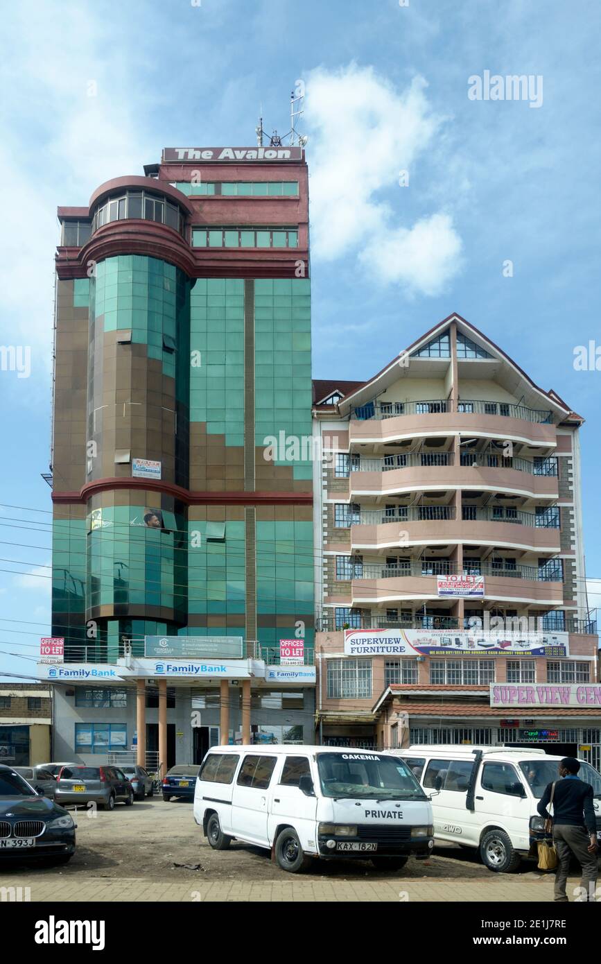 Interessante Architektur, an der Ngong Road, Nairobi, Kenia Stockfoto