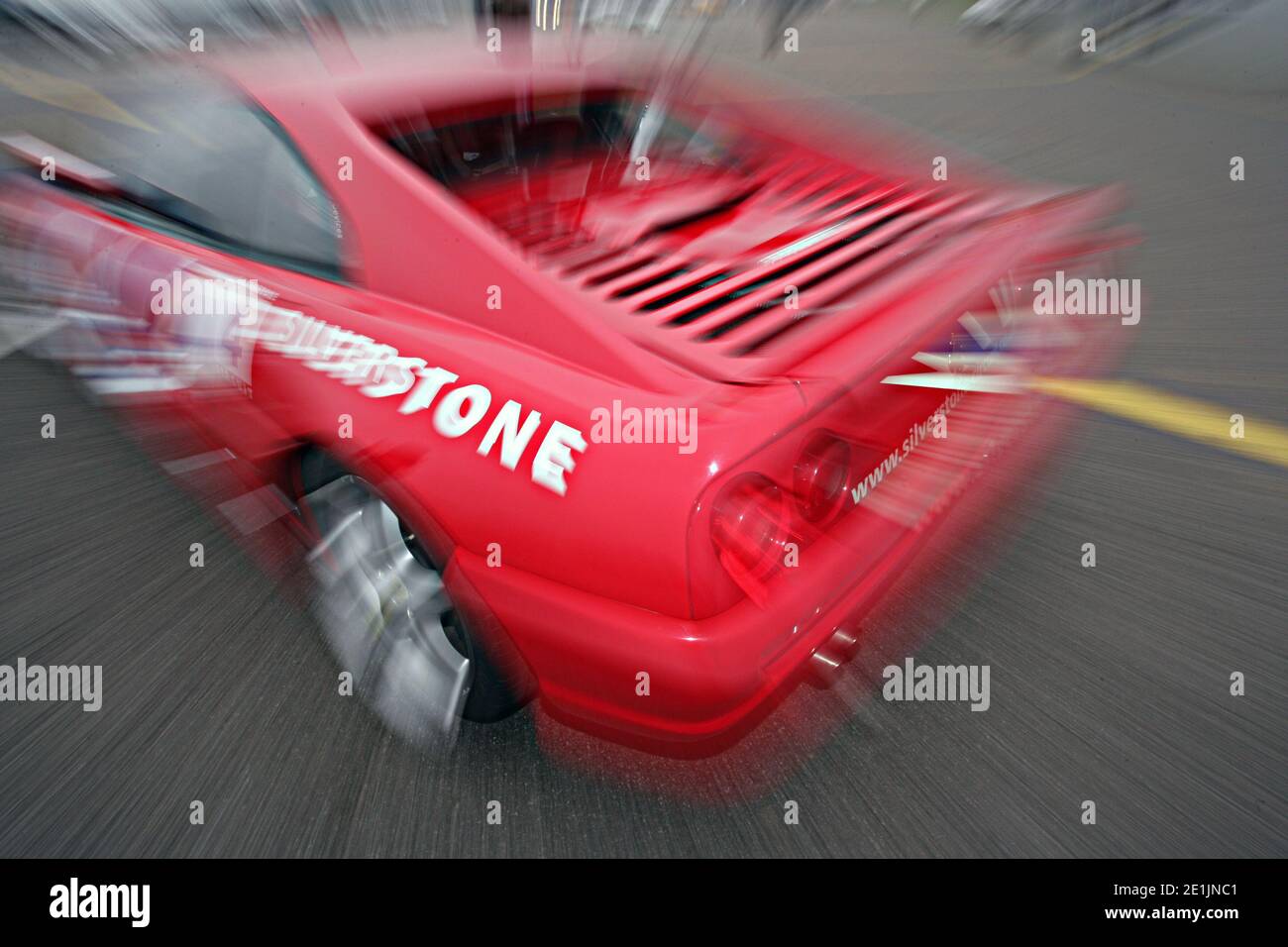 Ferrari Experience Tag in Silverstone Stockfoto