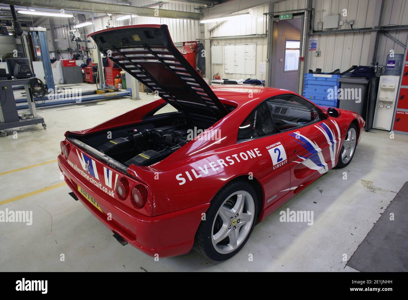 Ferrari Experience Tag in Silverstone Stockfoto