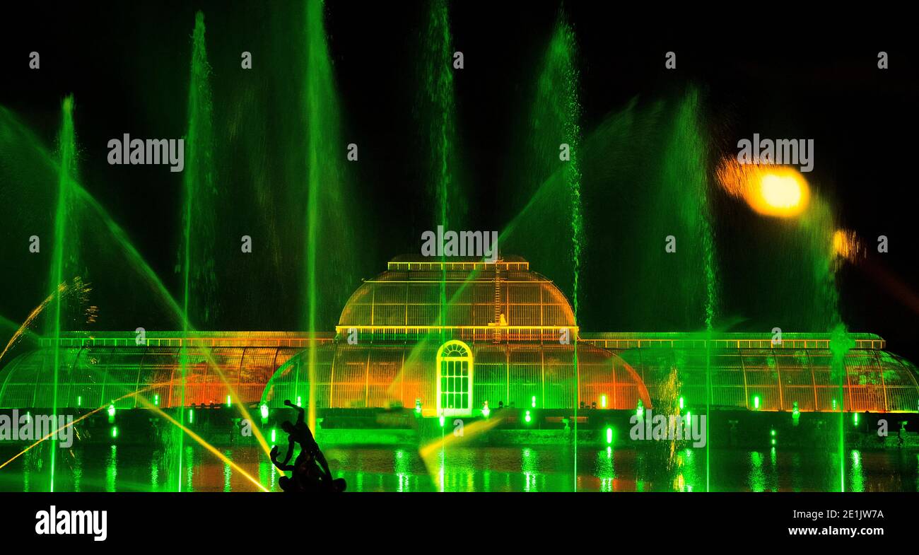 Kew Gardens Christmas Light Show 2020 Stockfoto