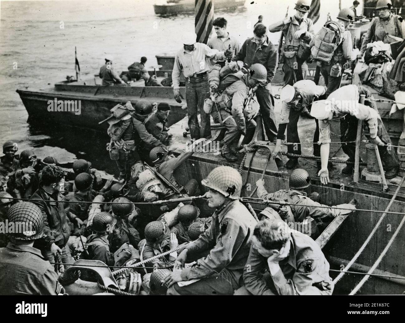 D-Day Landung der alliierten Truppen, Juni 1944 Stockfoto