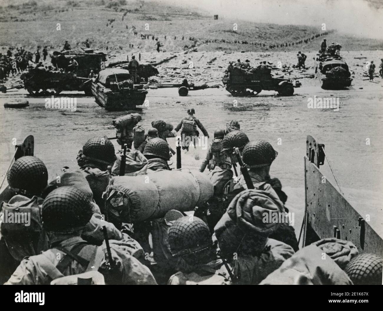 D-Day Landung der alliierten Truppen, Juni 1944 Stockfoto