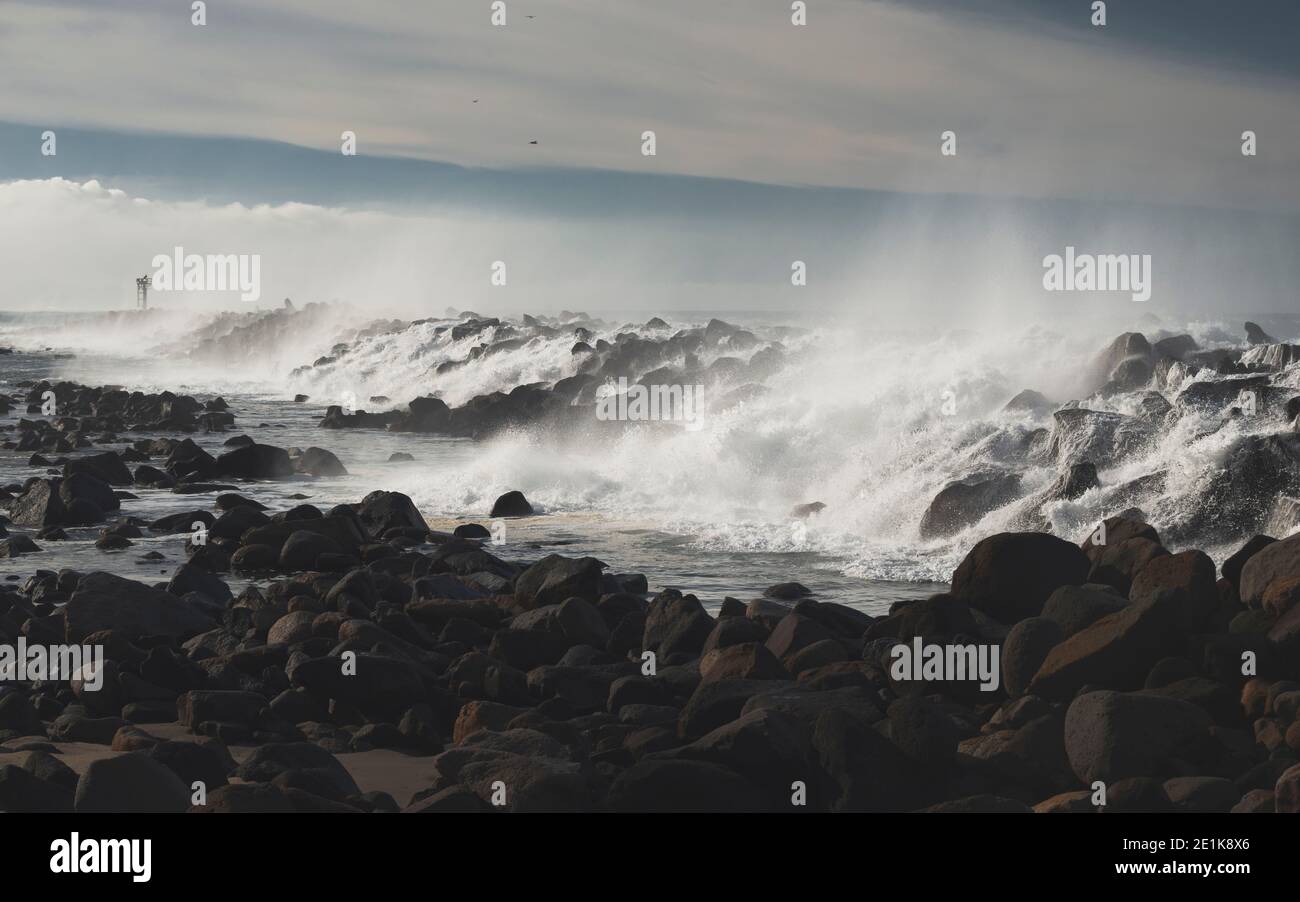 Deich Bricht Stockfoto