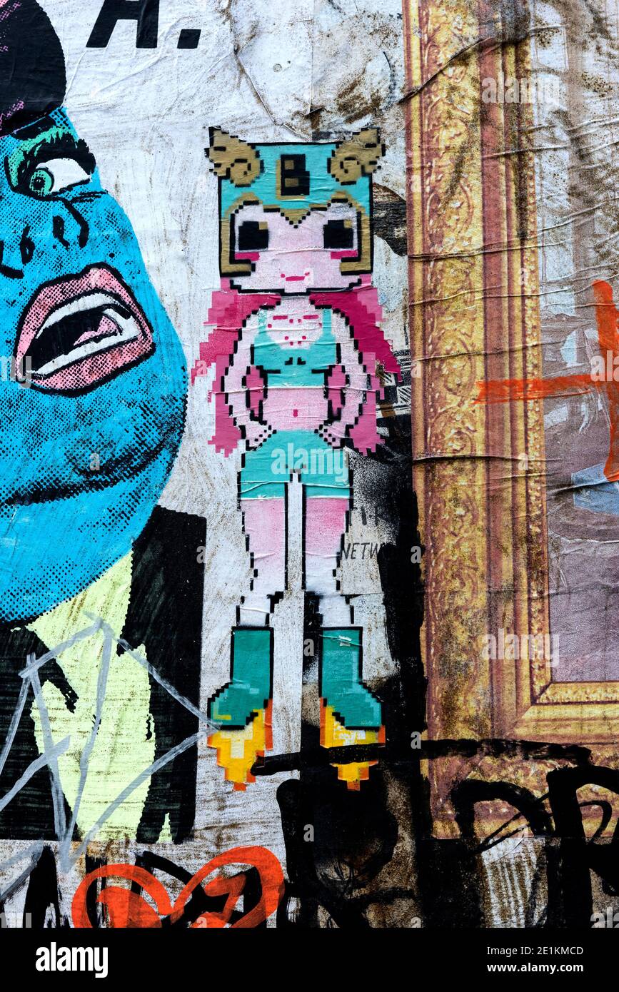 London, England: 24. Mai 2017. Street Art auf den Straßen von Brick Lane Shoreditch, London, Großbritannien. Alamy Stock Image/Jayne Russell Stockfoto