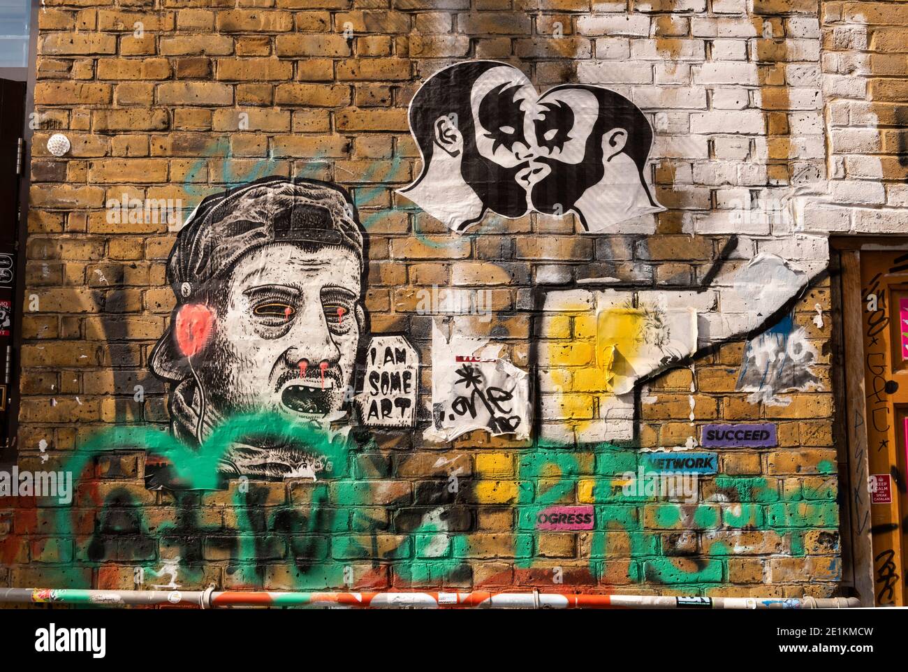 London, England: 24. Mai 2017. Street Art auf den Straßen von Brick Lane Shoreditch, London, Großbritannien. Alamy Stock Image/Jayne Russell Stockfoto