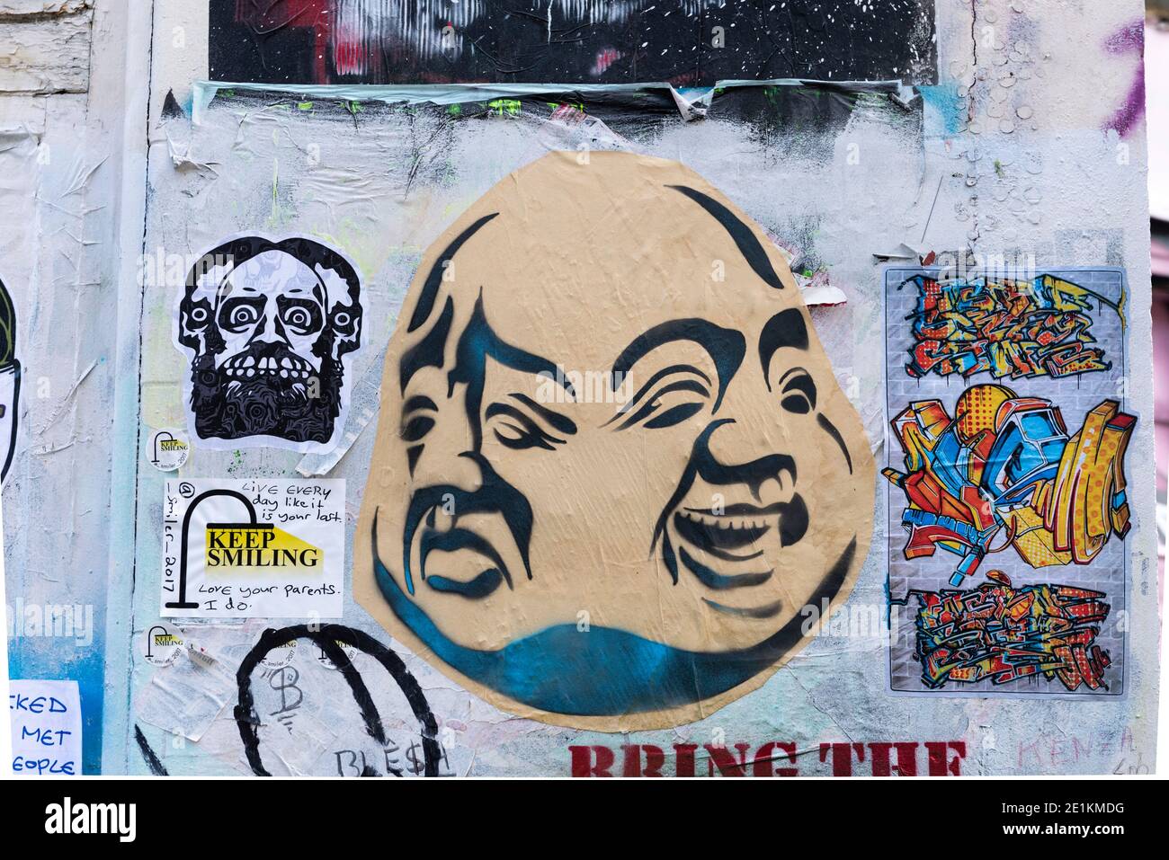 London, England: 24. Mai 2017. Street Art auf den Straßen von Brick Lane Shoreditch, London, Großbritannien. Alamy Stock Image/Jayne Russell Stockfoto