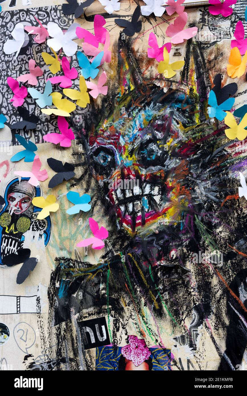 London, England: 24. Mai 2017. Street Art auf den Straßen von Brick Lane Shoreditch, London, Großbritannien. Alamy Stock Image/Jayne Russell Stockfoto