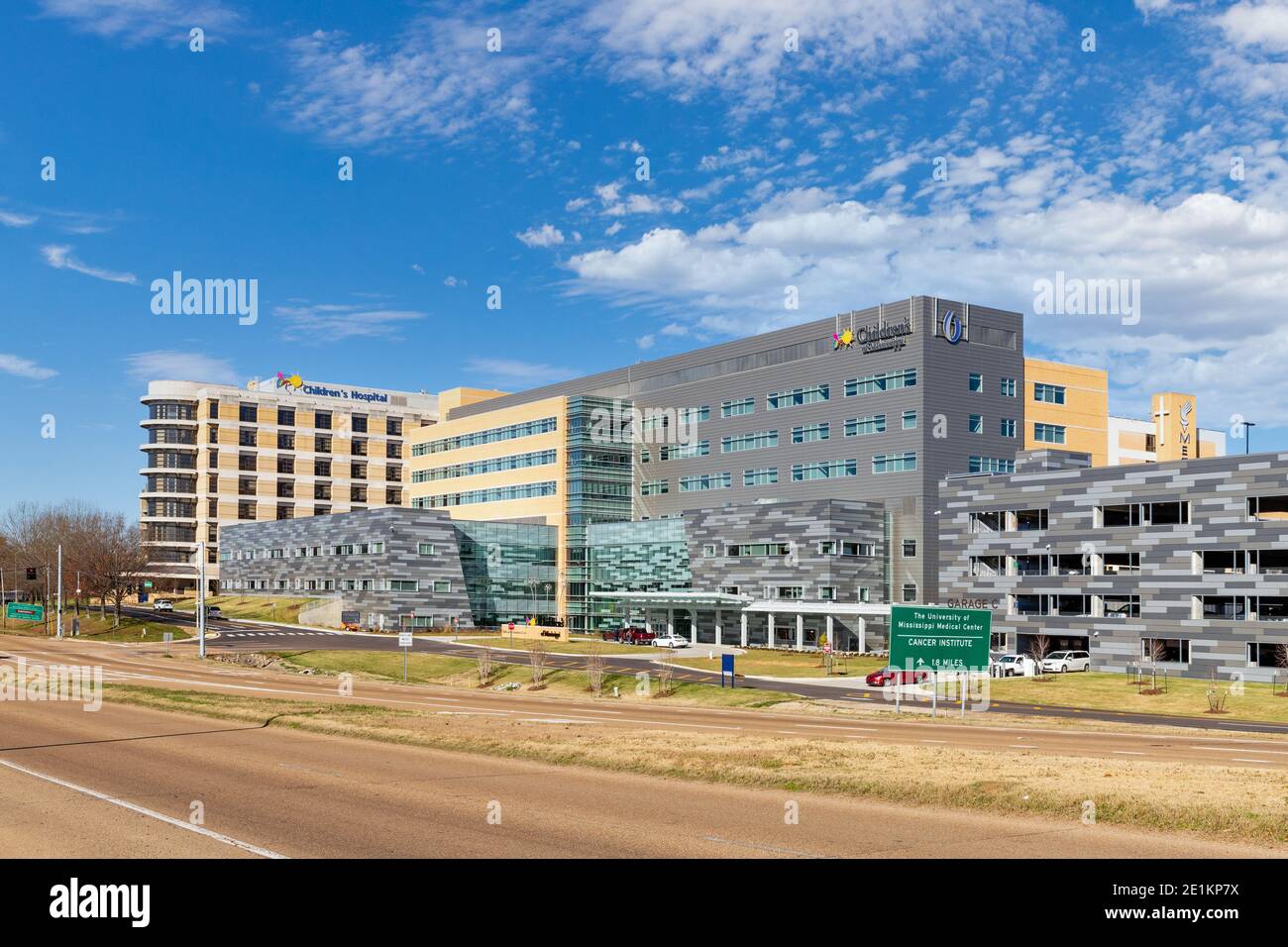 Jackson, MS - 5. Januar 2021: Kinderkrankenhaus am medizinischen Zentrum der Universität von Mississippi Stockfoto