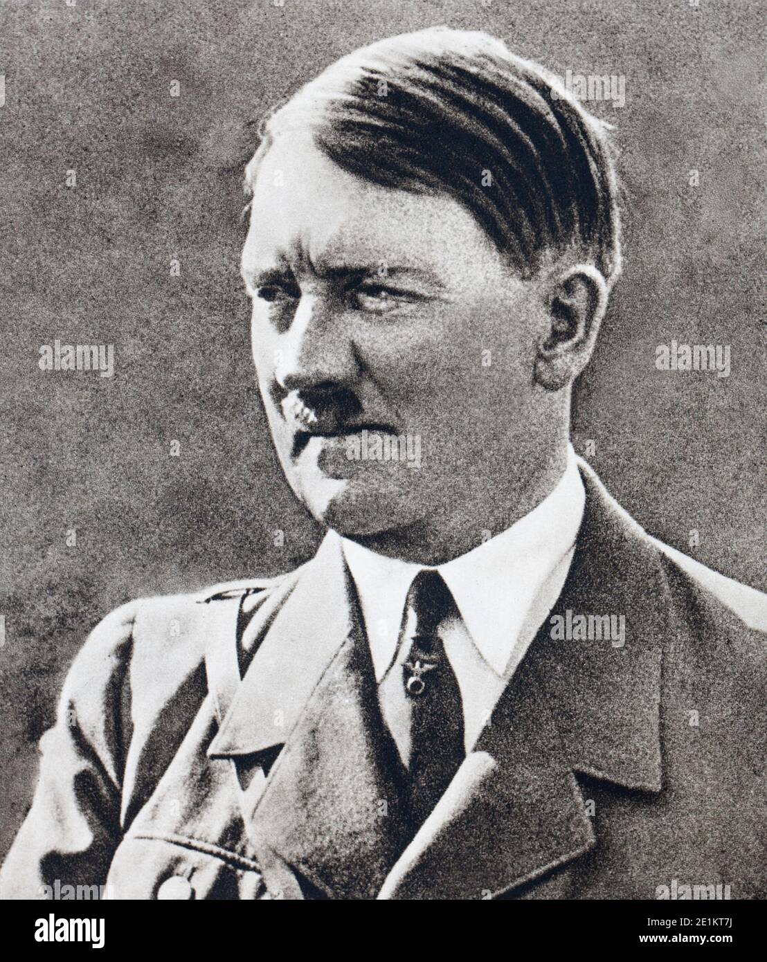 Porträt von Adolf Hitler (1889 - 30. April 1945) deutscher Politiker, Führer der Nationalsozialistischen Partei (NSDAP), 1933 deutscher Reichskanzler und Führer Stockfoto