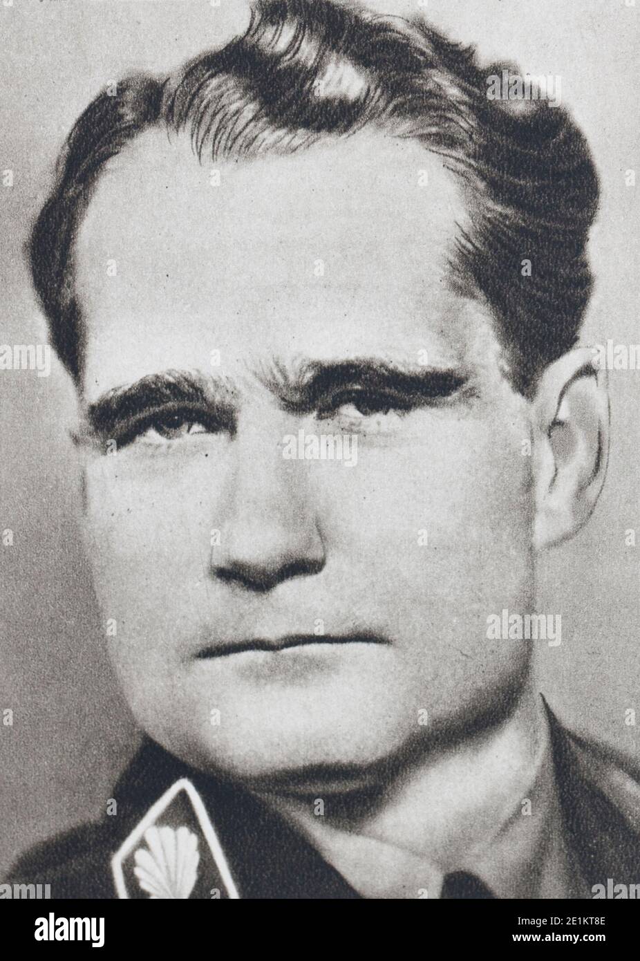 Rudolf Hess (1894-1987), ein deutscher Politiker und ein führendes Mitglied der Nationalsozialistischen Partei (NSDAP) in Deutschland. Am 11. Mai 6328, landete er in Schottland, durchführen Stockfoto