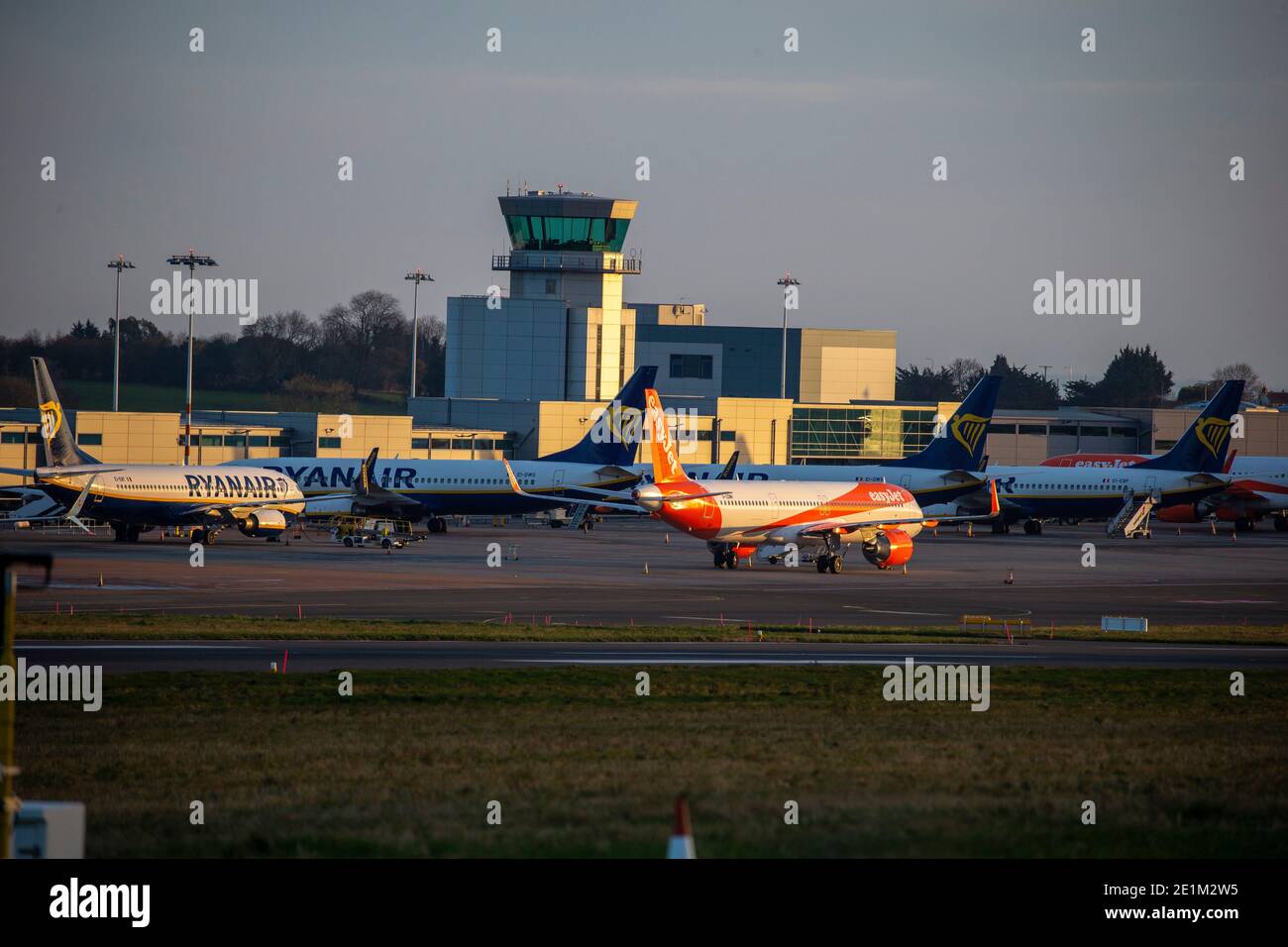 Ein allgemeiner Blick auf Bristol Flughafen. Stockfoto