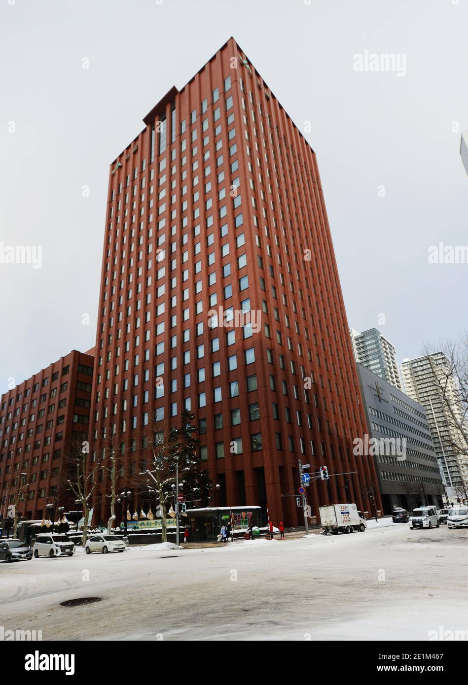 Moderne Gebäude im Zentrum von Sappro, Japan. Stockfoto