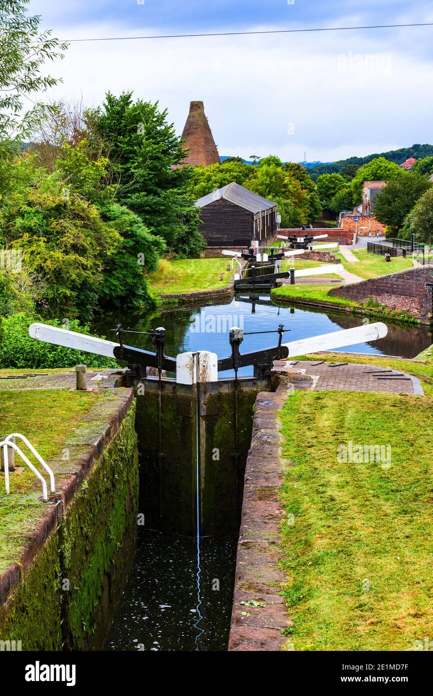 Stourbridge Canals in den West Midlands, Großbritannien Stockfoto