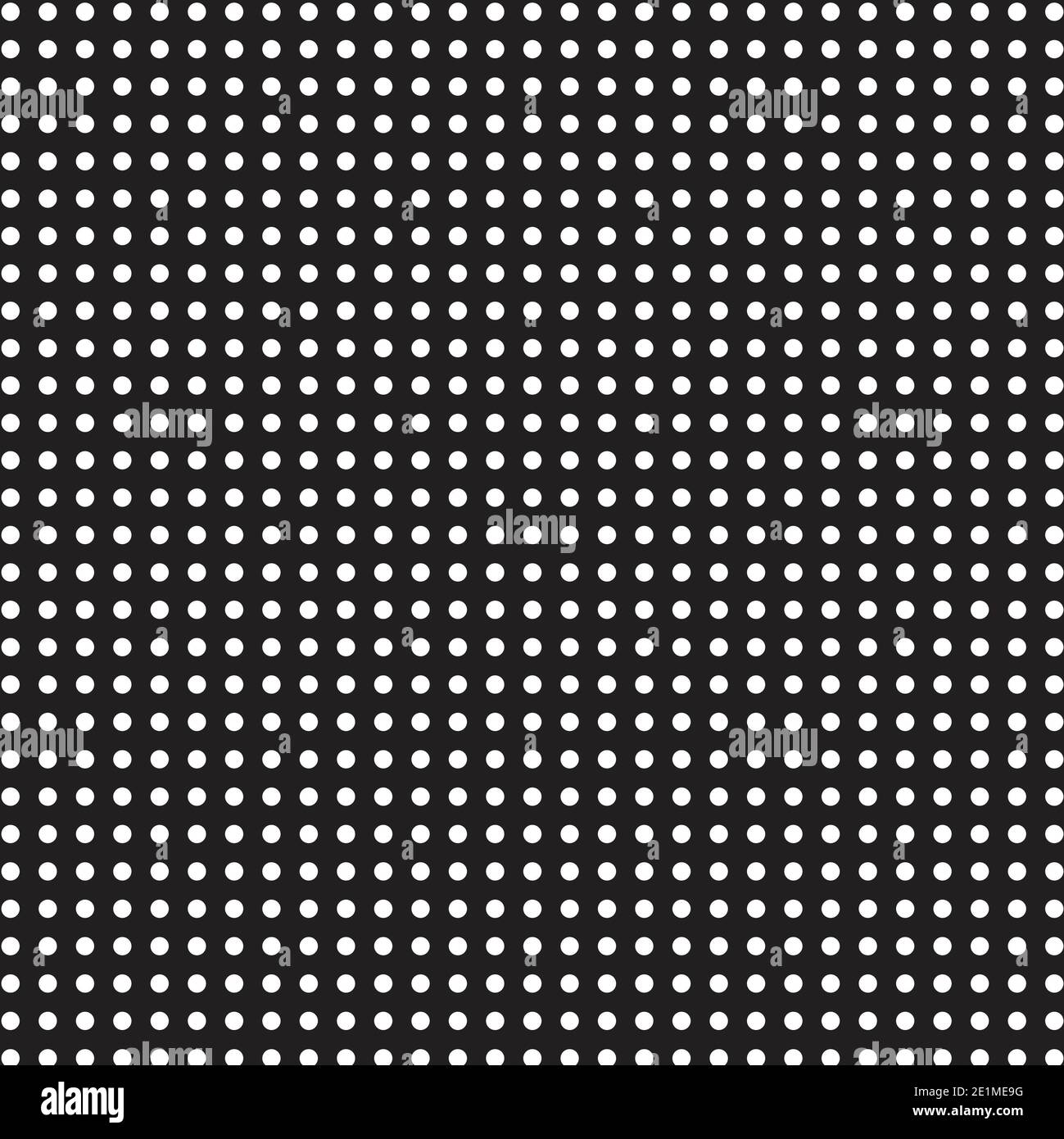 Abstrakter schwarzer Hintergrund mit weißen Punkten Stockfoto