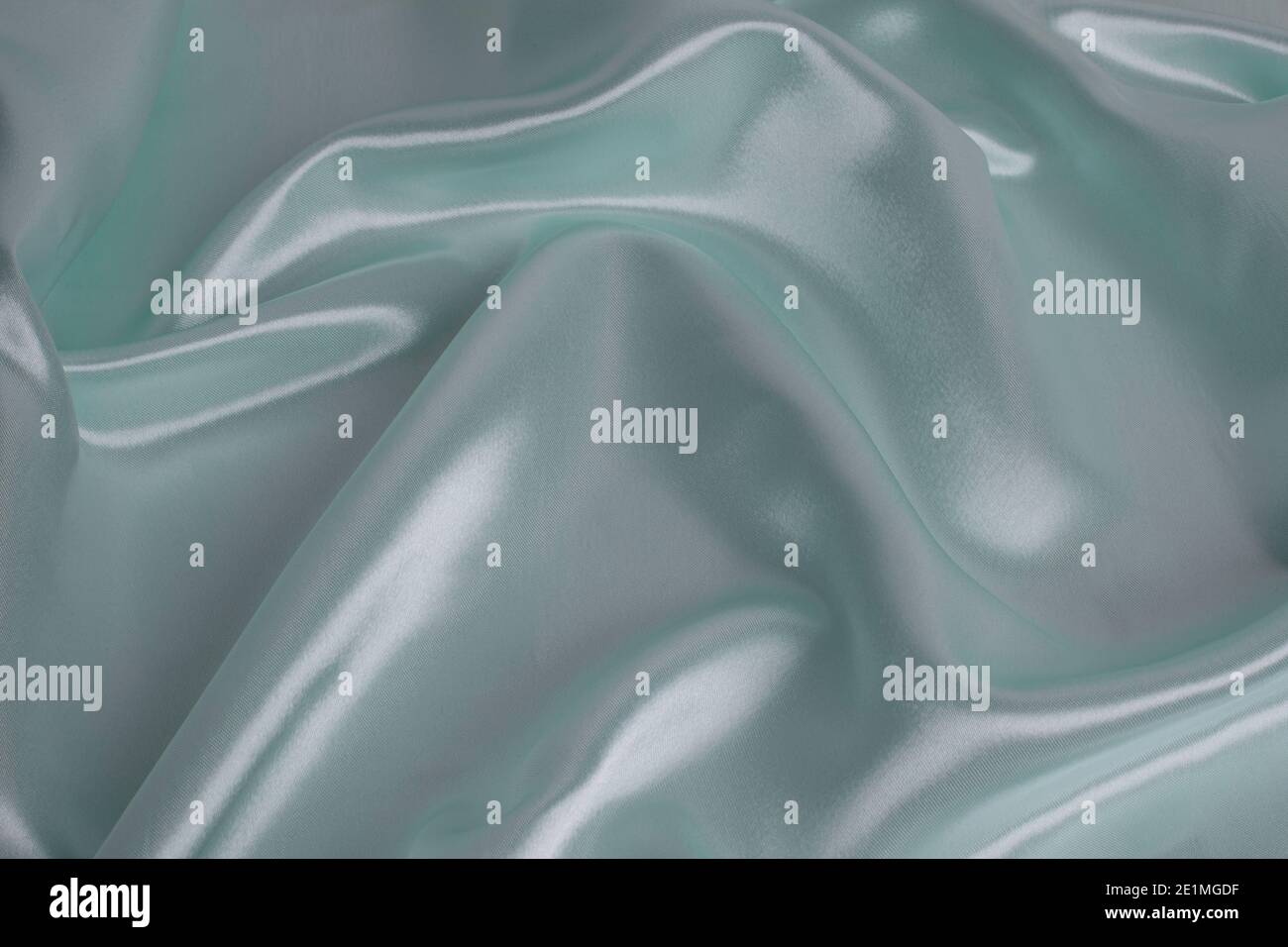 Blauer satin Hintergrund Stockfoto