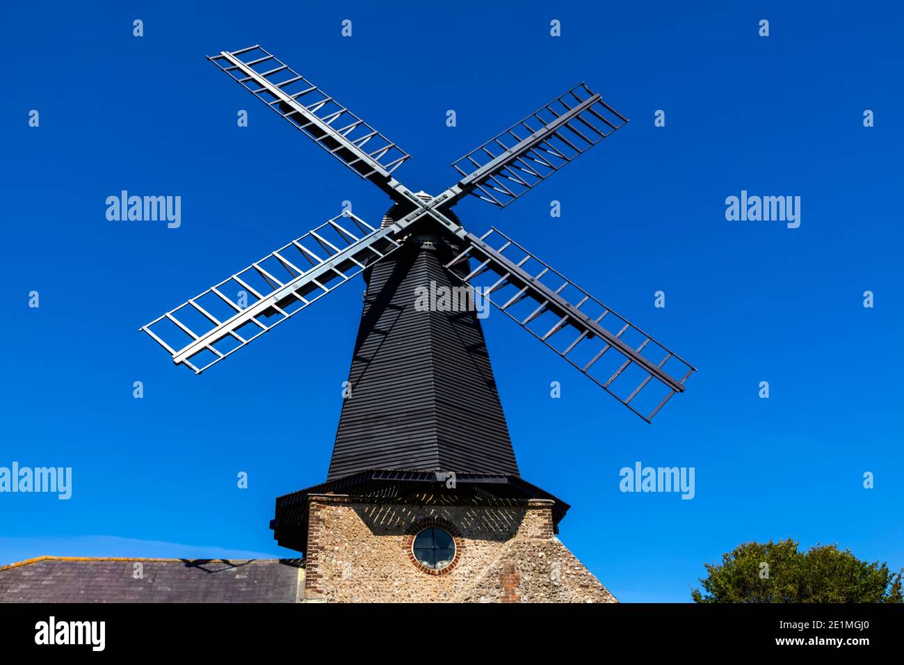 England, East Sussex, Brighton und Hove, Hove, West Blatchington Windmill Stockfoto