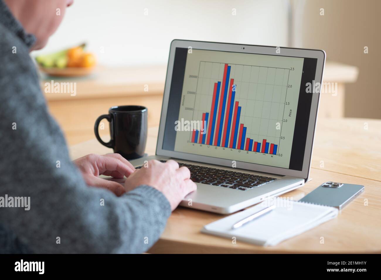 Heimarbeit Stockfoto