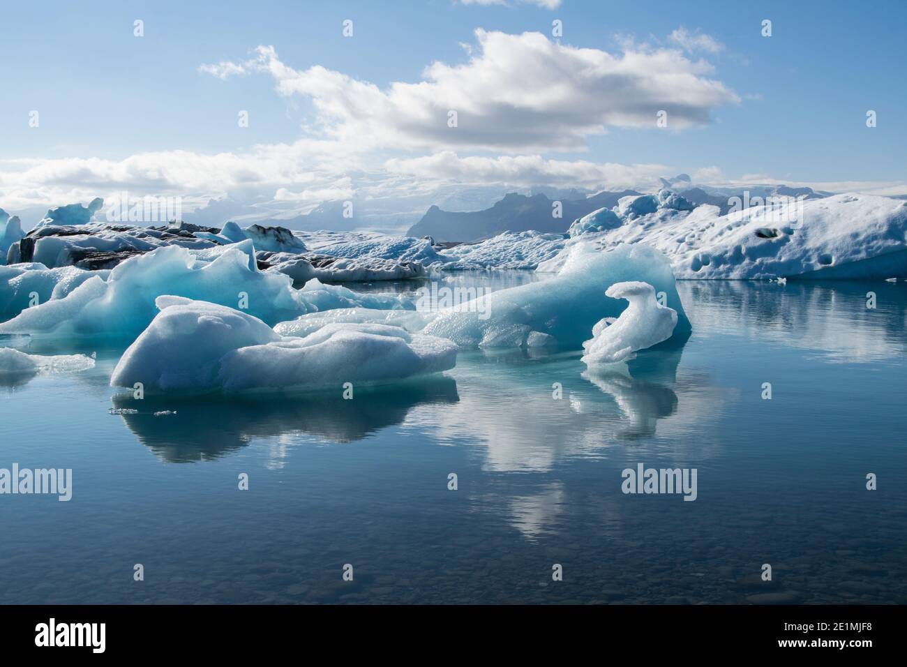 Jökulsarlon in Island Stockfoto