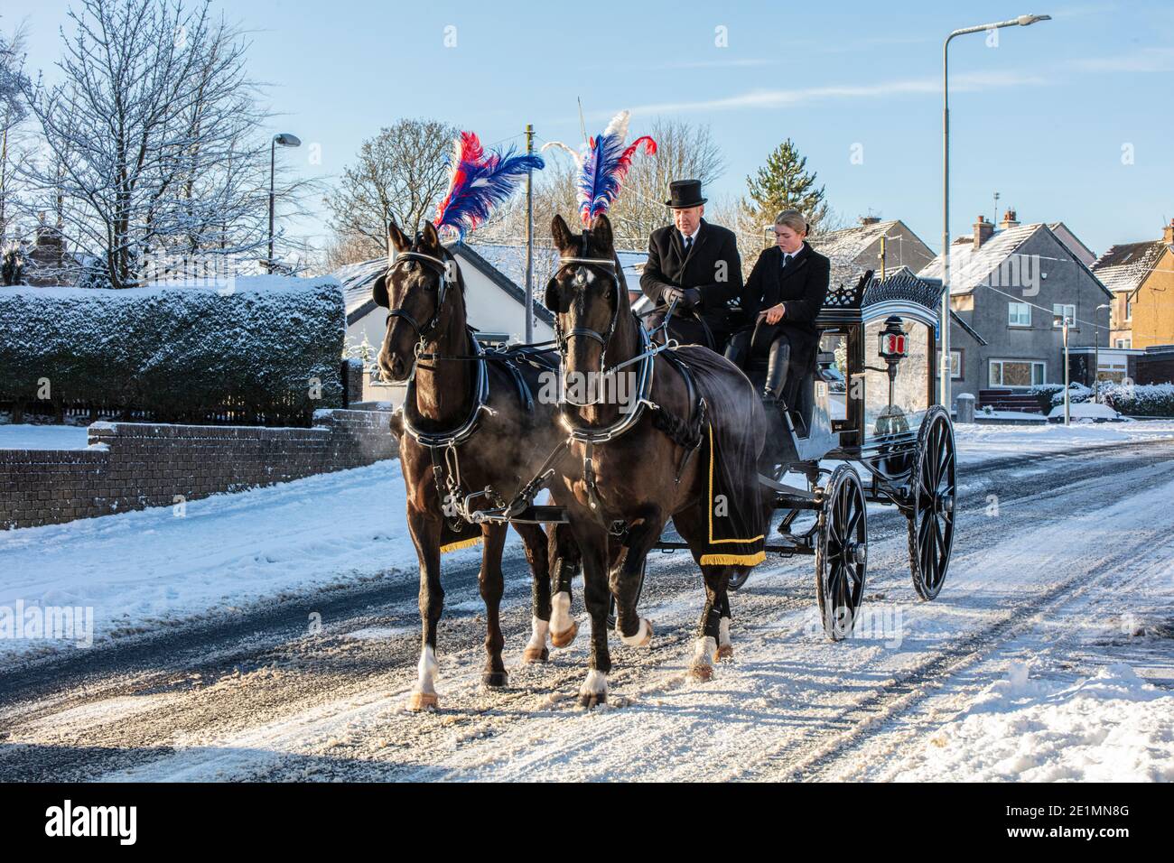 Mitten im Leben sind wir im Tod... eine Wintergeschichte. Stockfoto