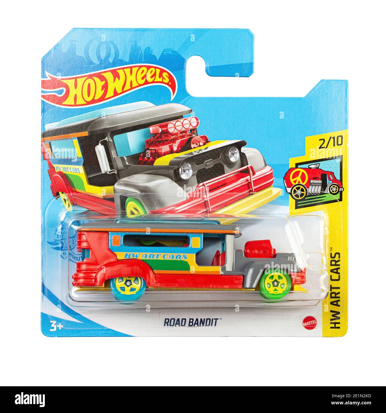 Ukraine Kiew Dezember 26. 2020 HeiBe Rader Spielzeug Auto StraBe Bandit Nahaufnahme Bild. Hot Wheels ist ein MaBstab die Cast Spielzeugautos von amerikanischen Spielzeughersteller Matt Stockfotografie...